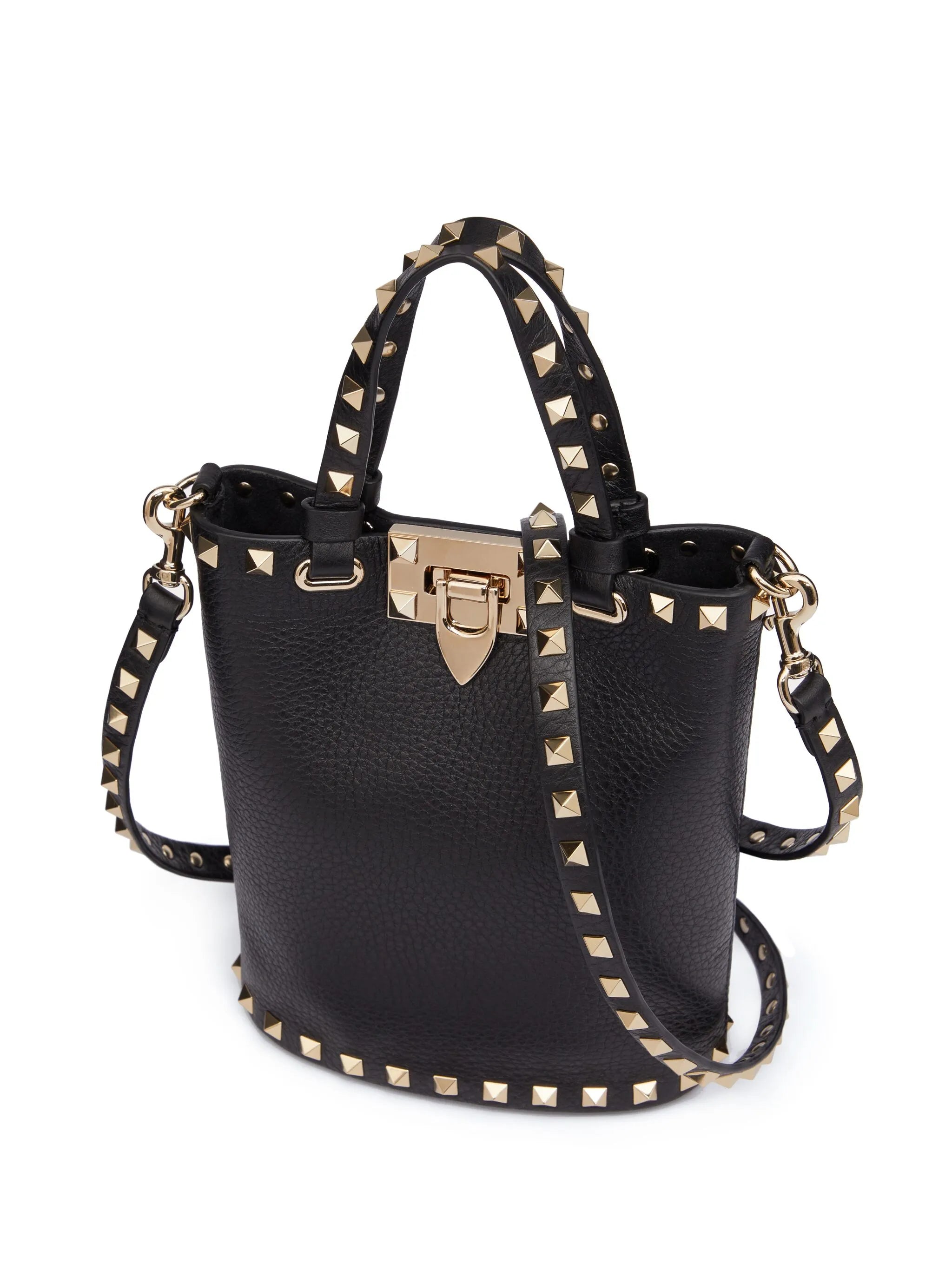 Rockstud leather crossbody bag