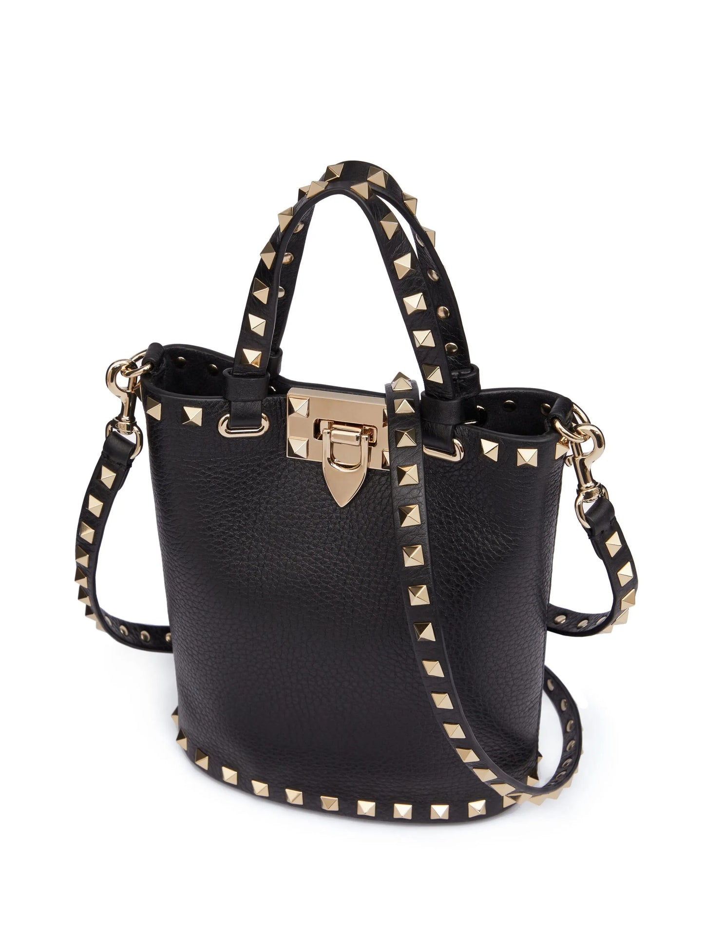 Rockstud leather crossbody bag