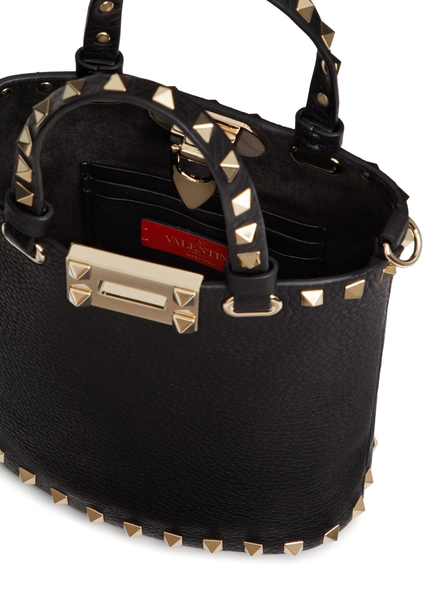 Rockstud leather crossbody bag
