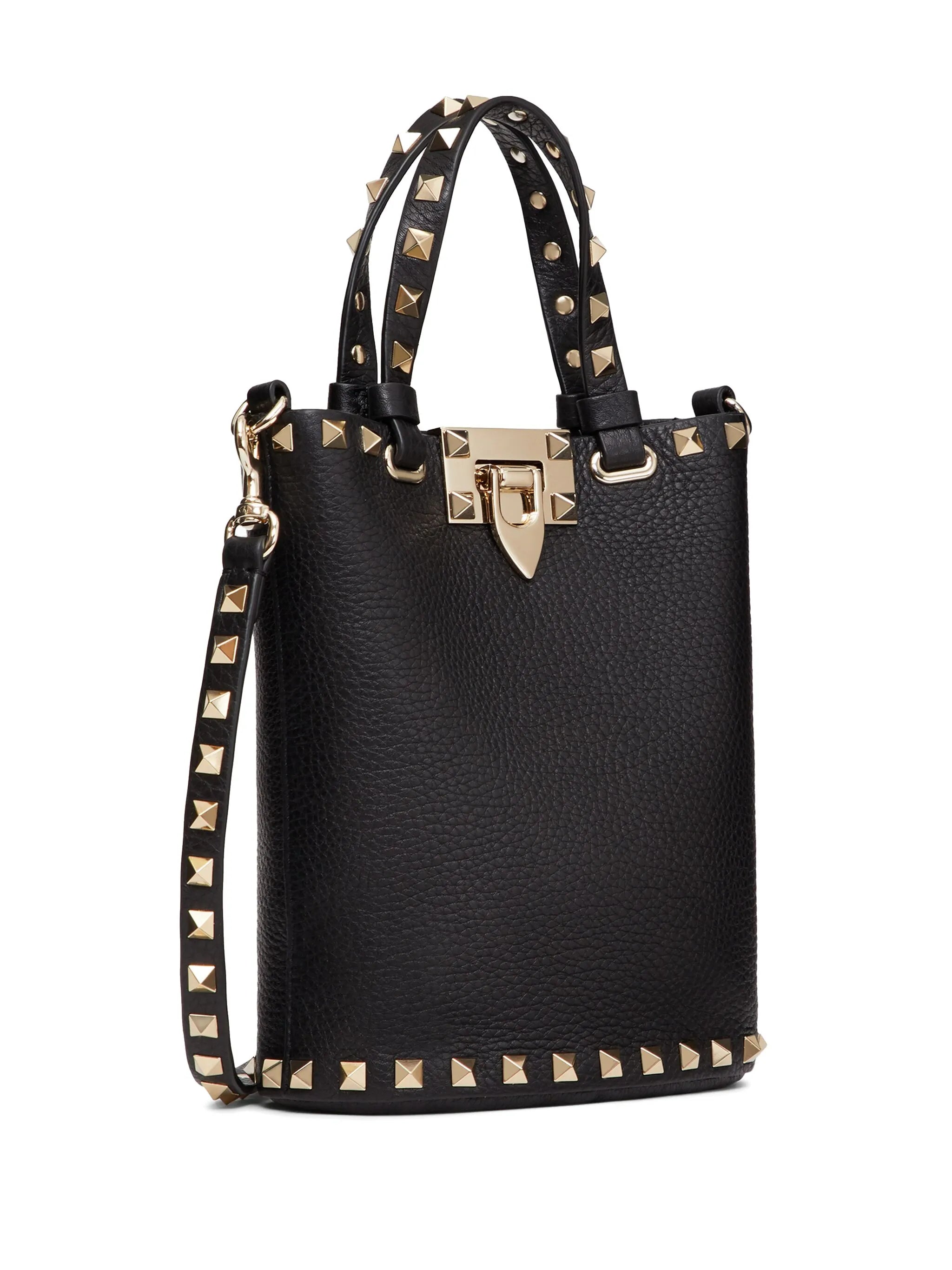 Rockstud leather crossbody bag