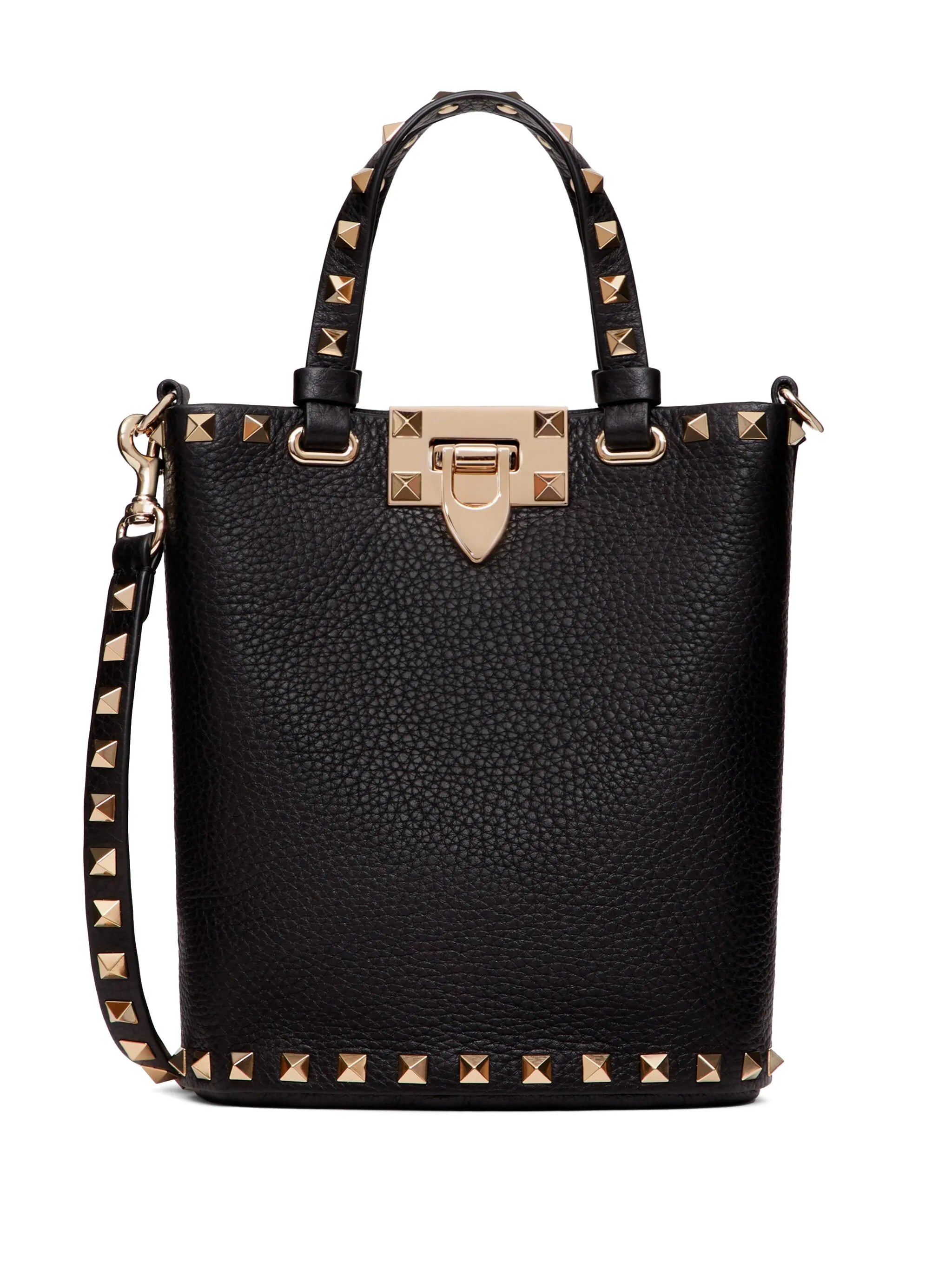 Rockstud leather crossbody bag