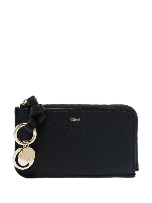 Alphabet leather purse