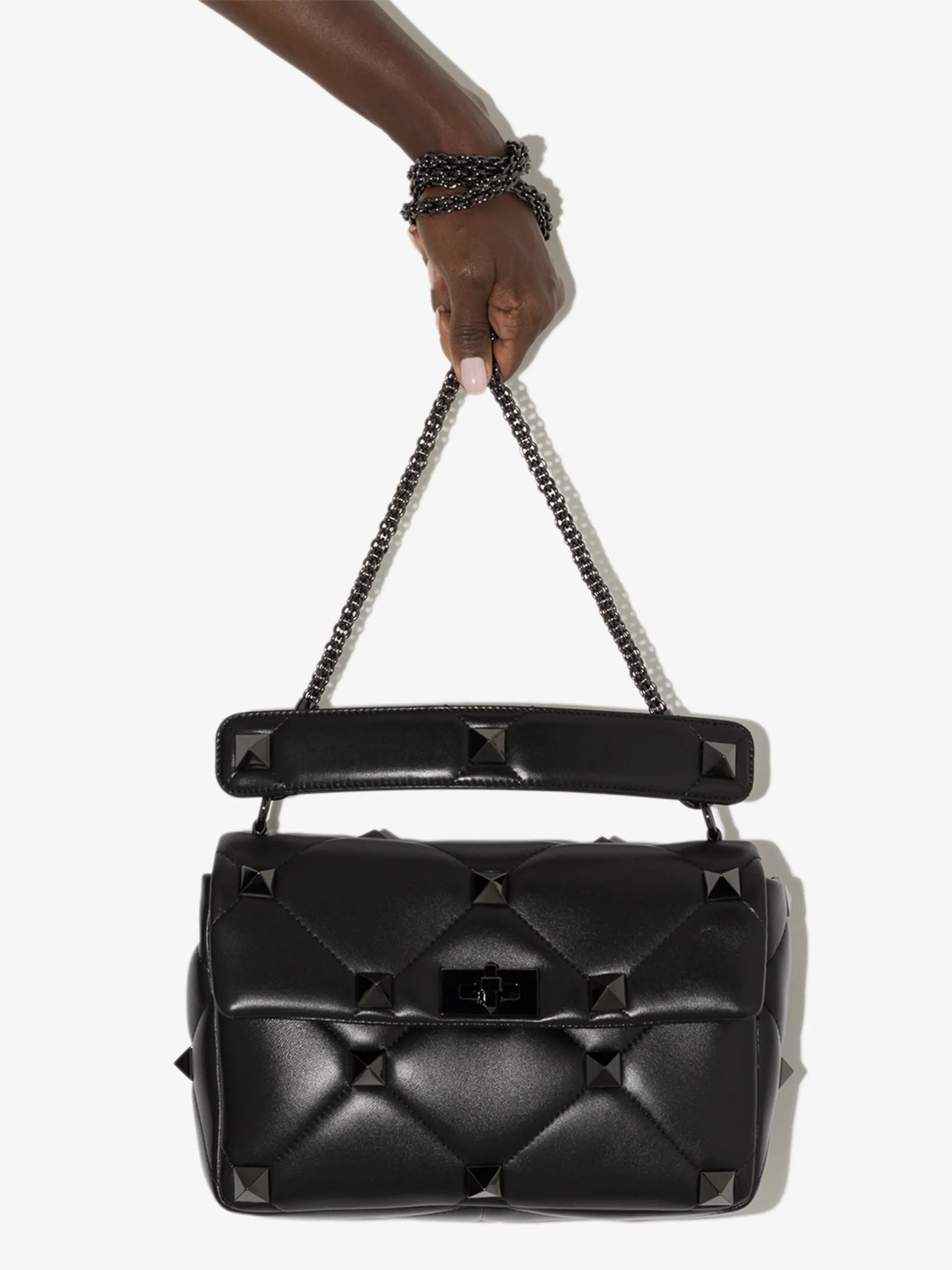 Roman Stud leather tote bag