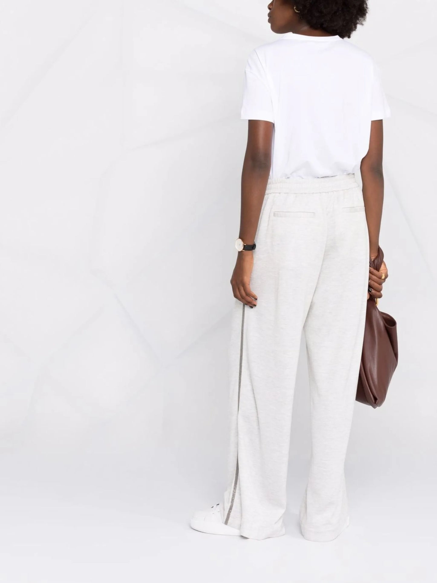 wide-leg drawstring trousers
