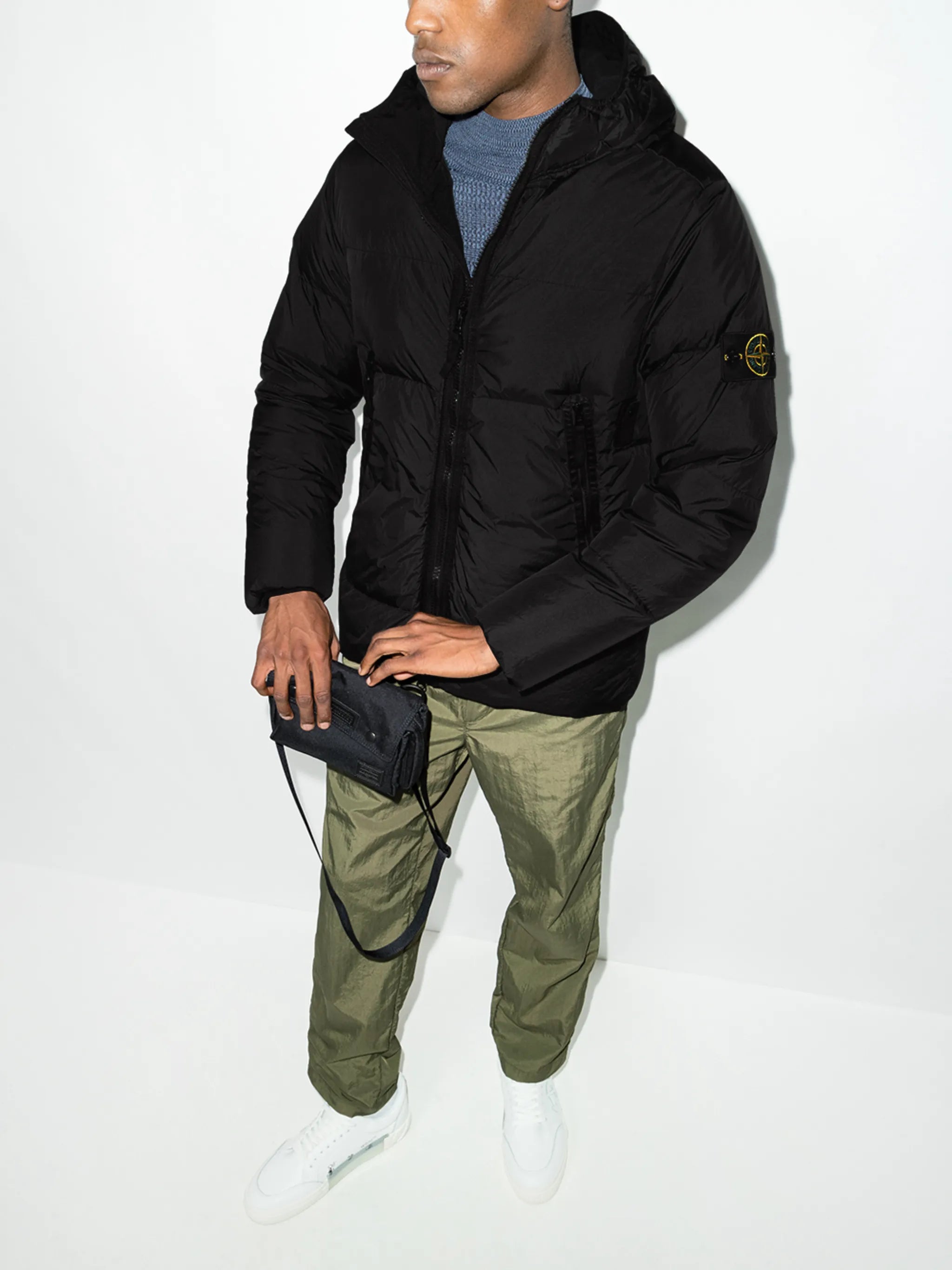 Compass quilted puffer jacket