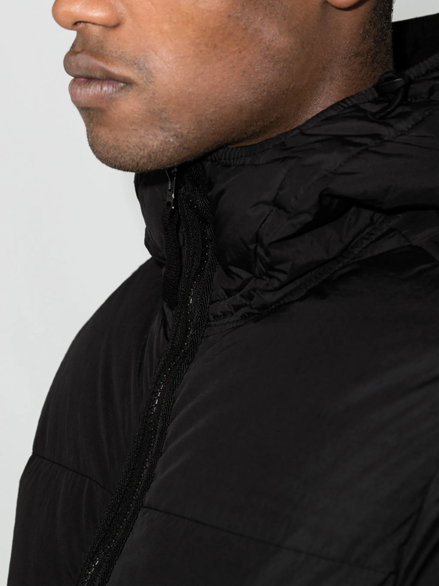 Compass quilted puffer jacket