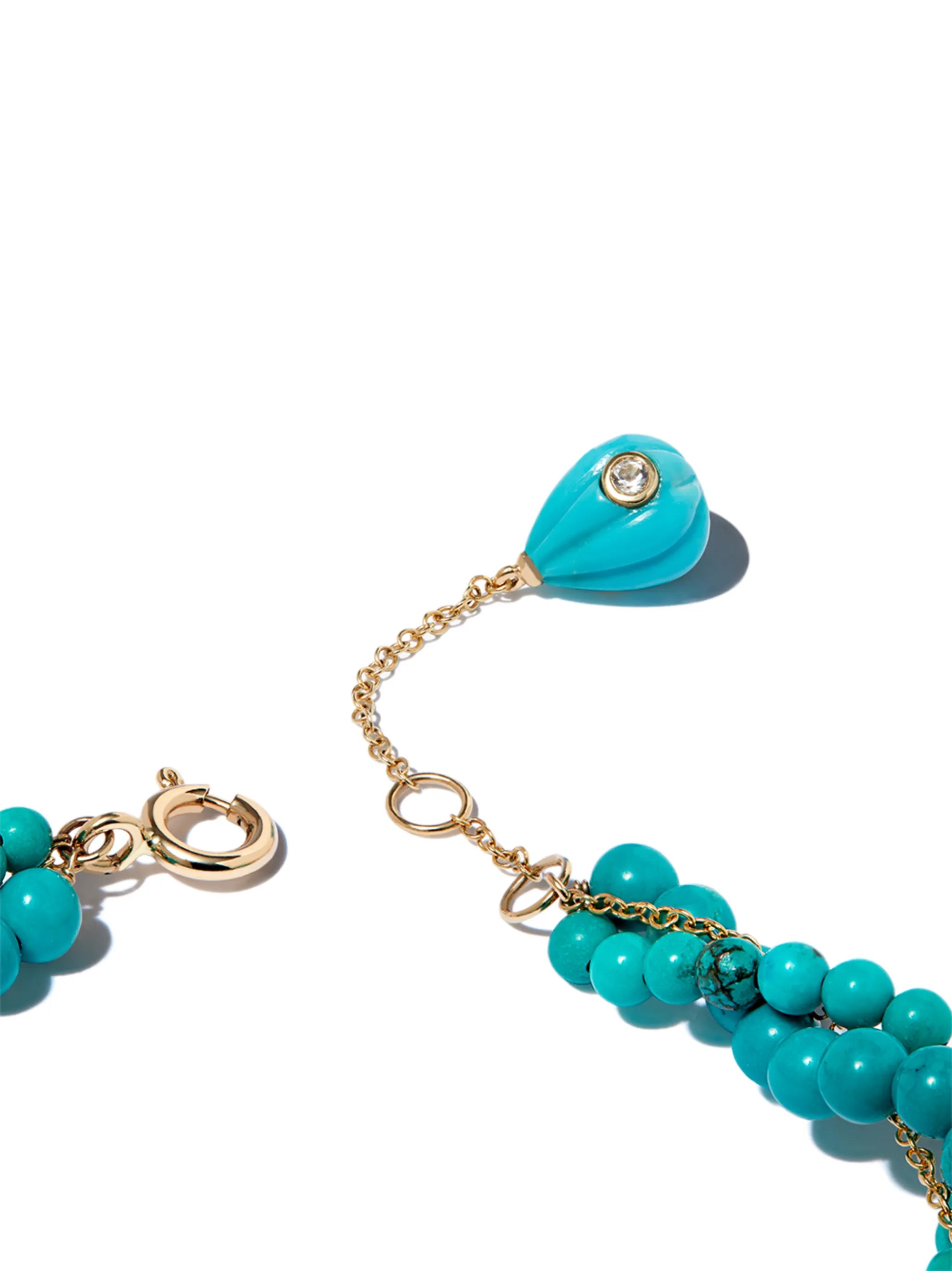 9kt yellow gold beaded bracelet