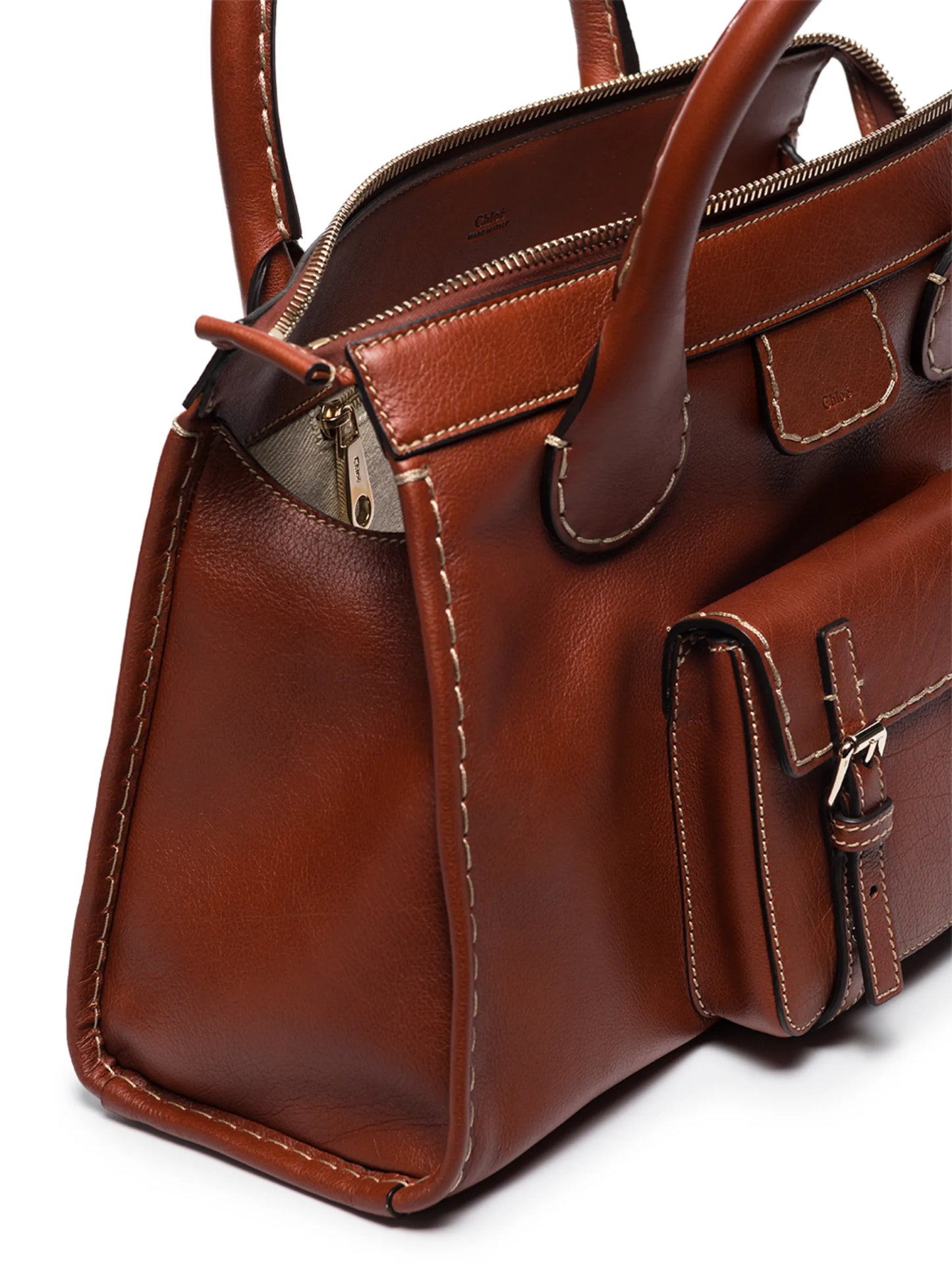 Edith leather tote bag