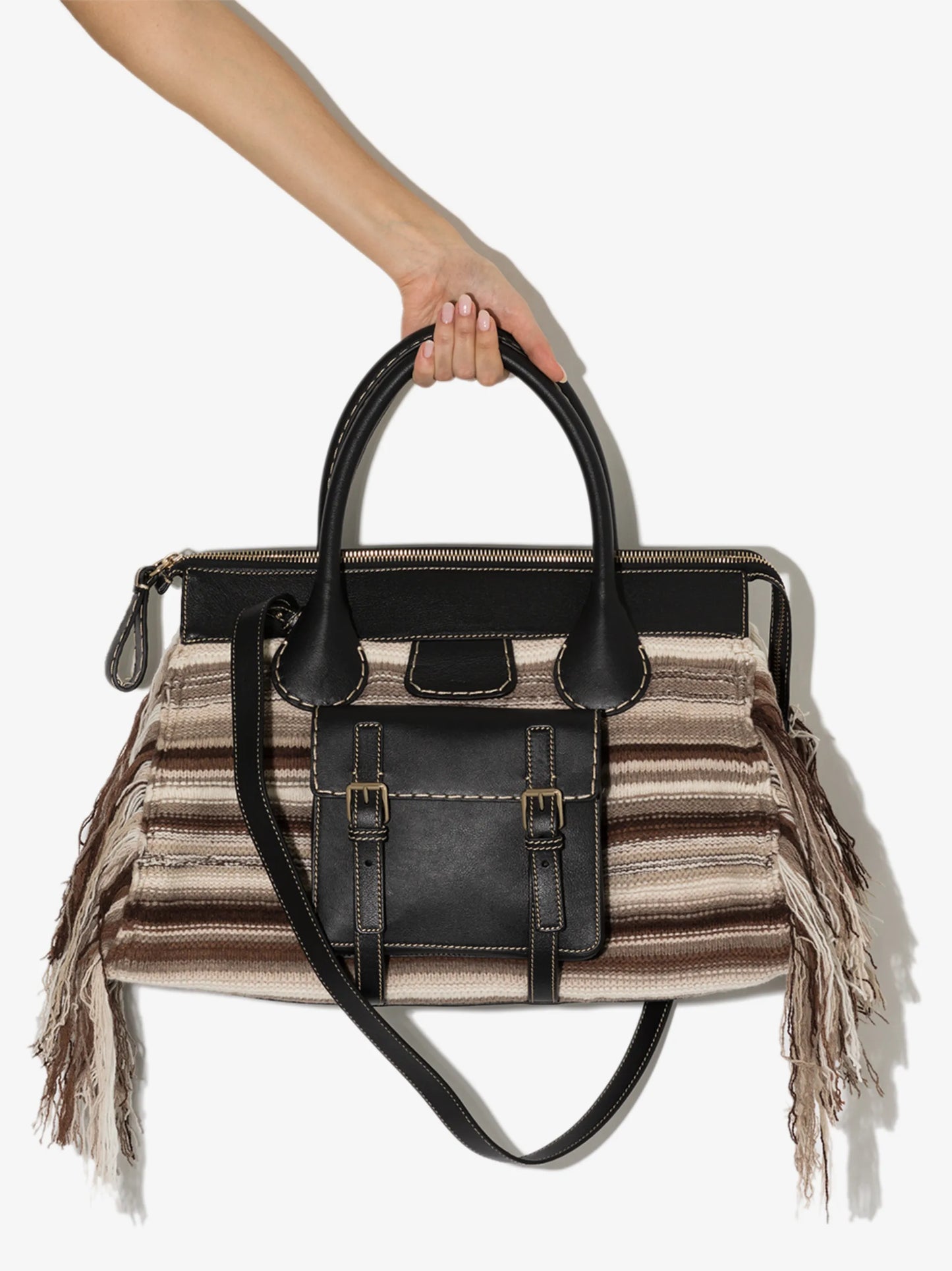 Edith knitted tote bag