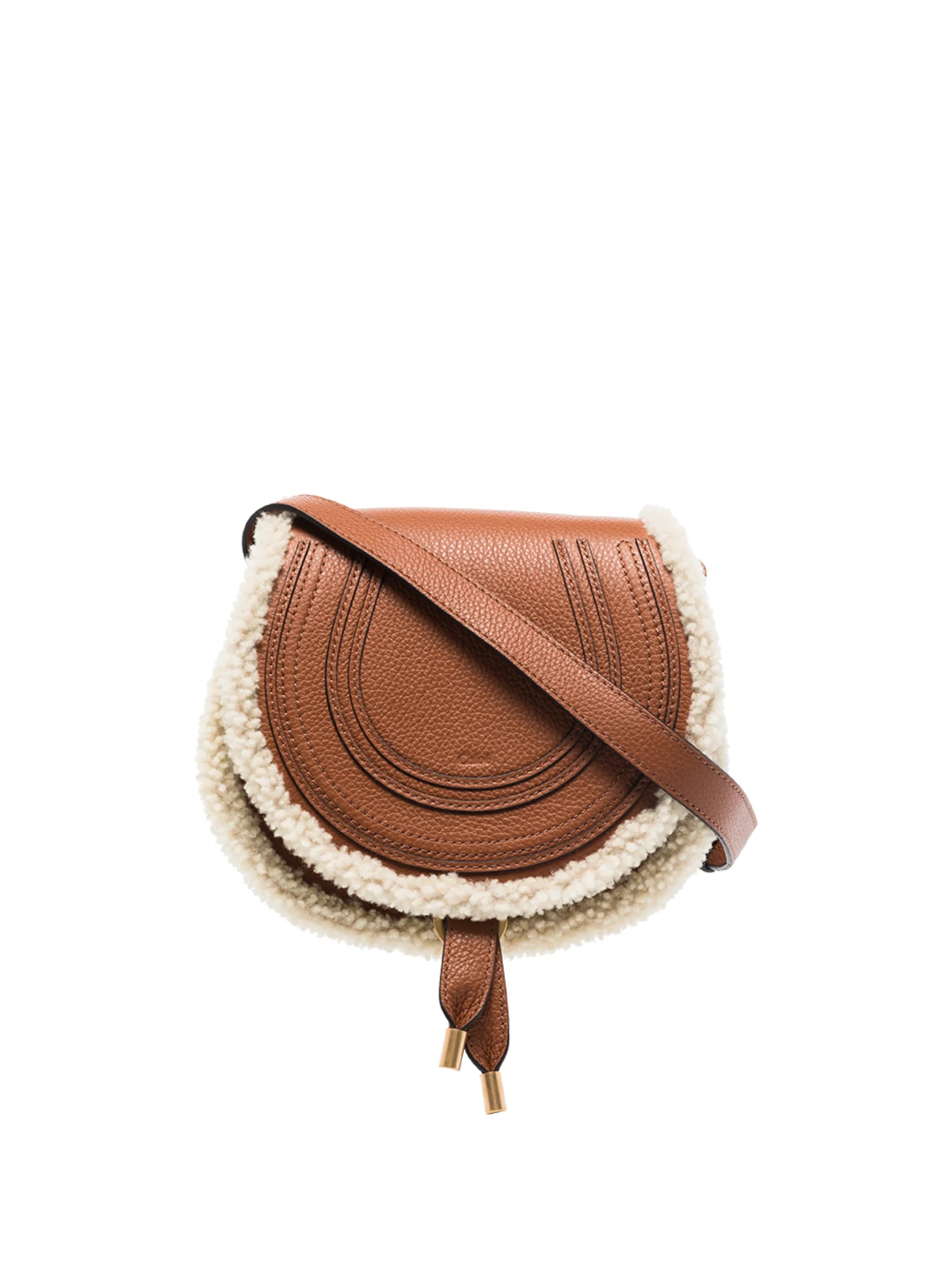 Marcie shearling trim bag