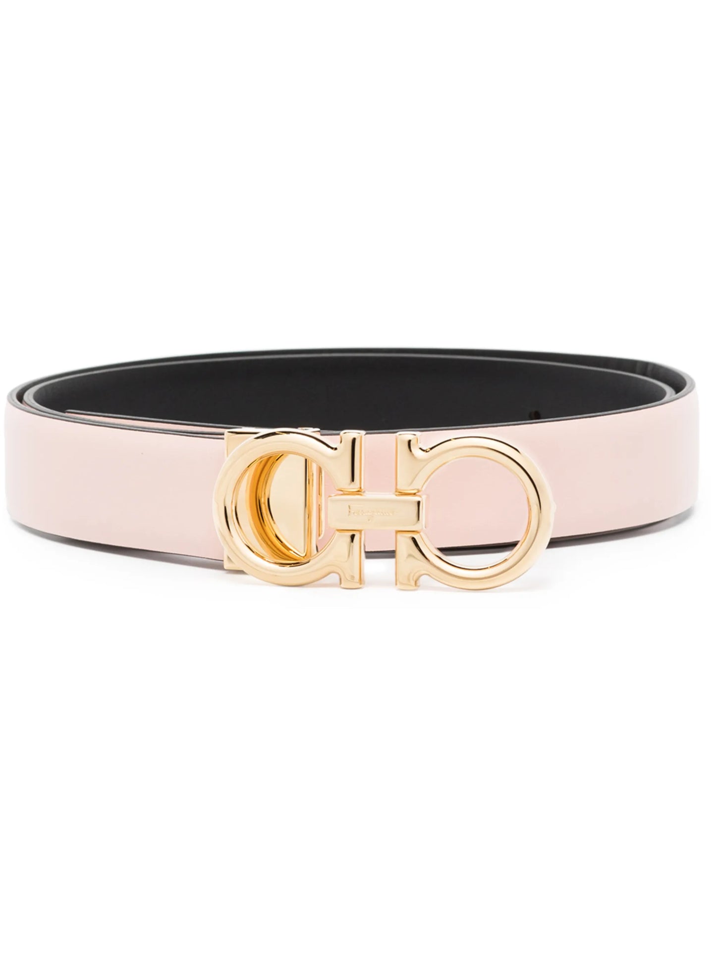 Gancini reversible leather belt