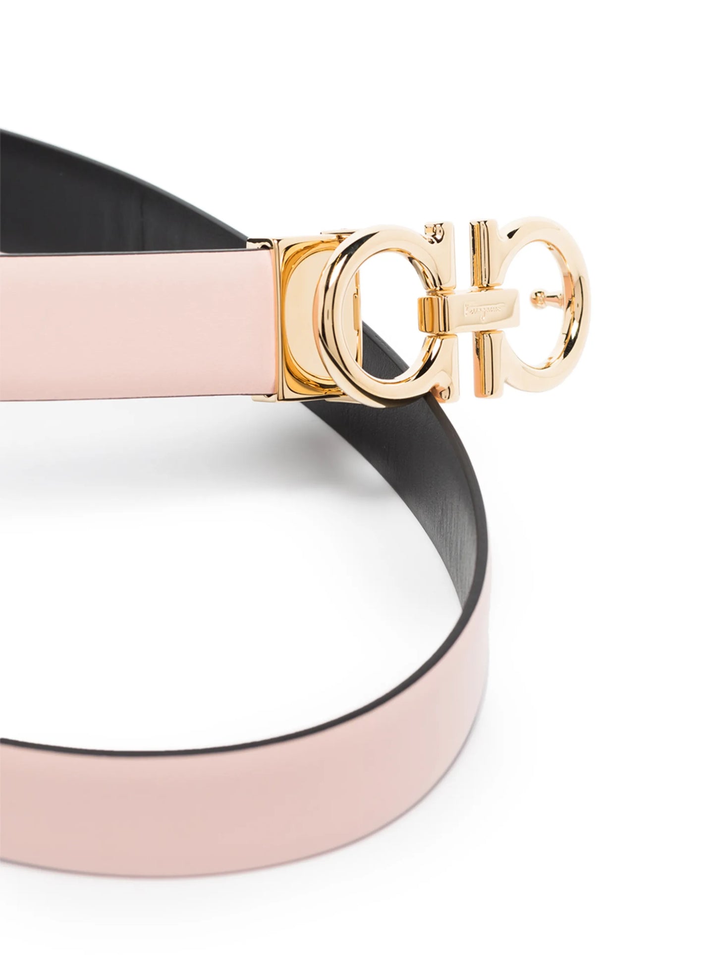 Gancini reversible leather belt