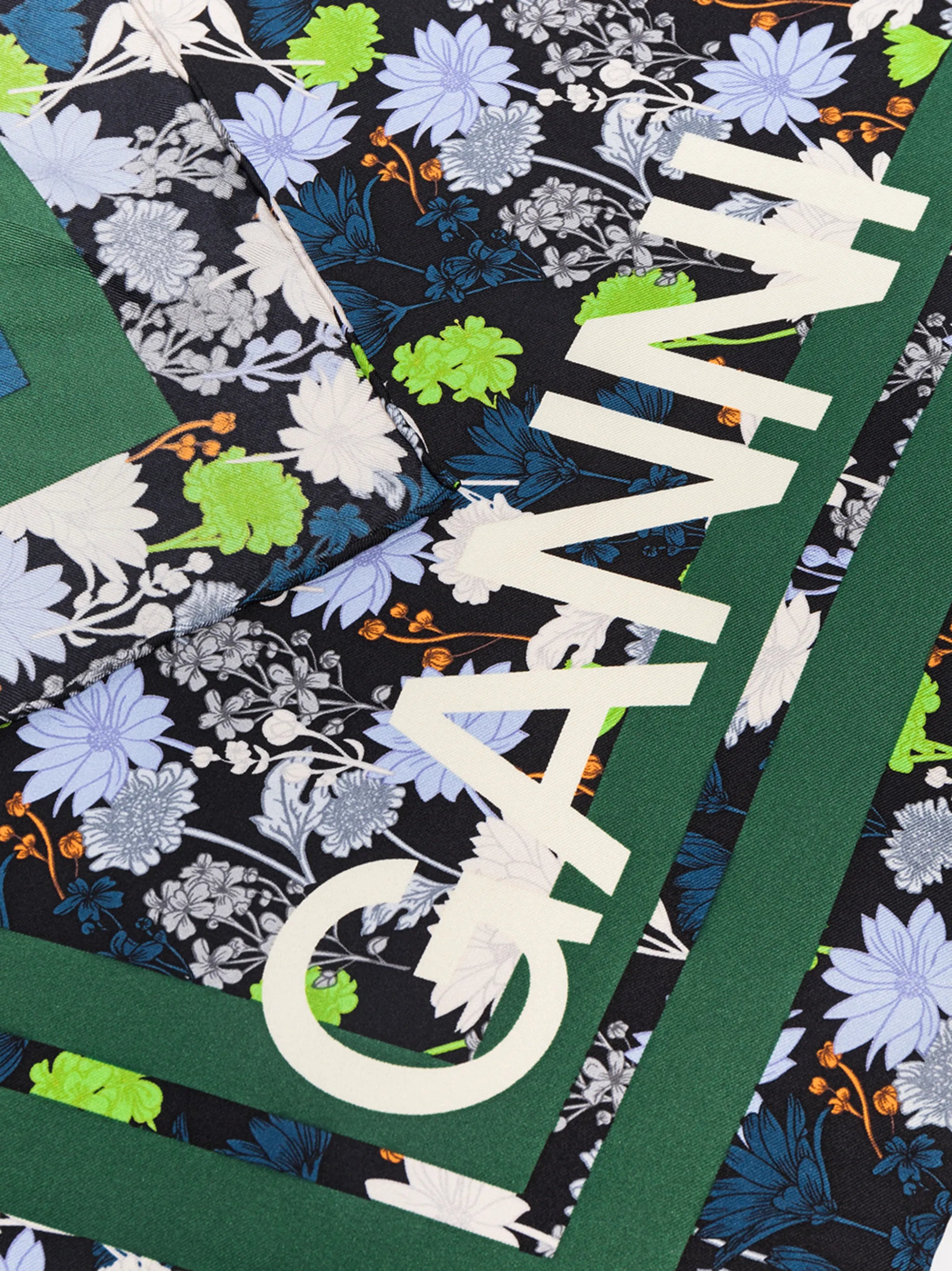 floral-print silk scarf