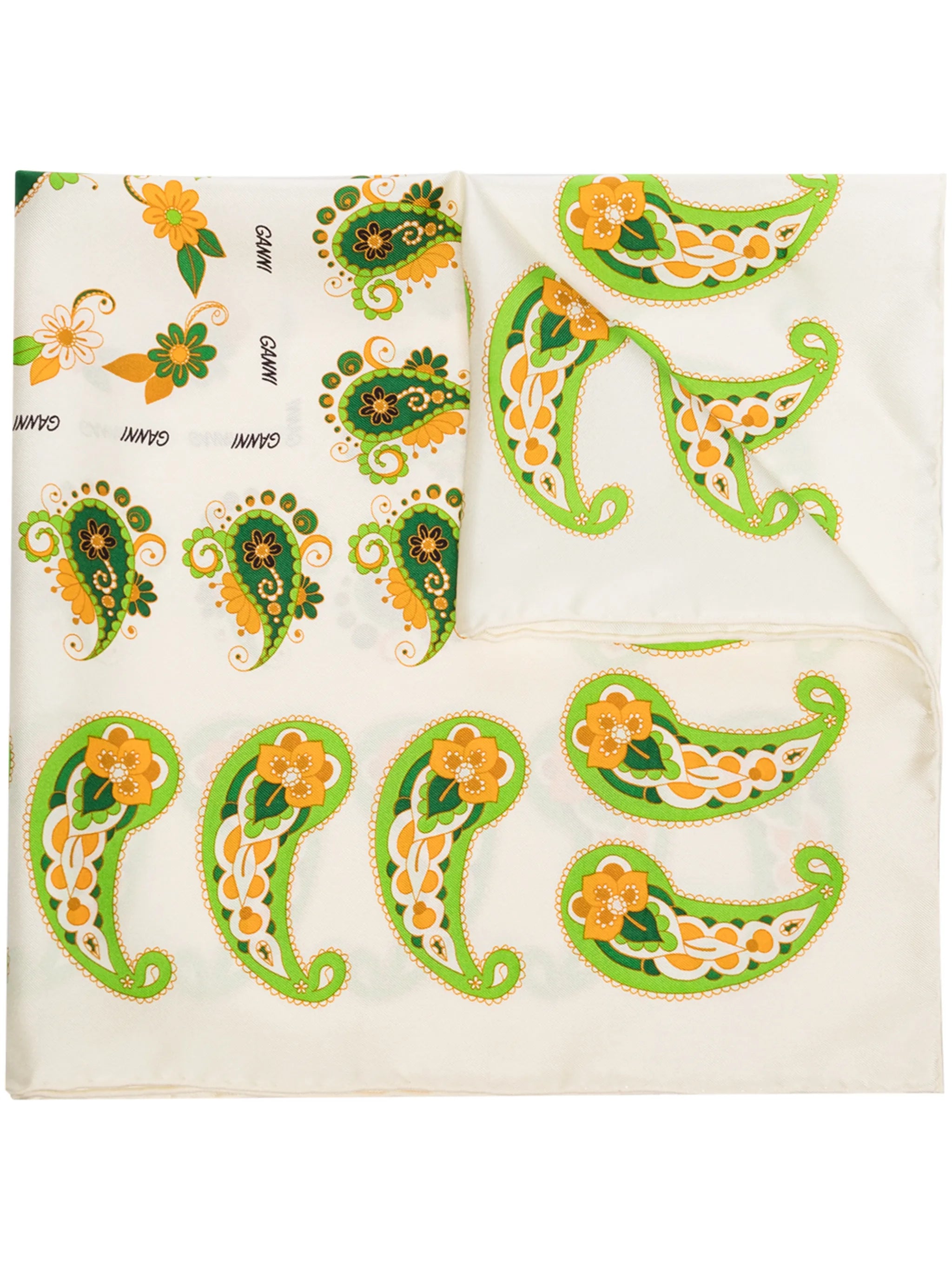 paisley-print silk scarf