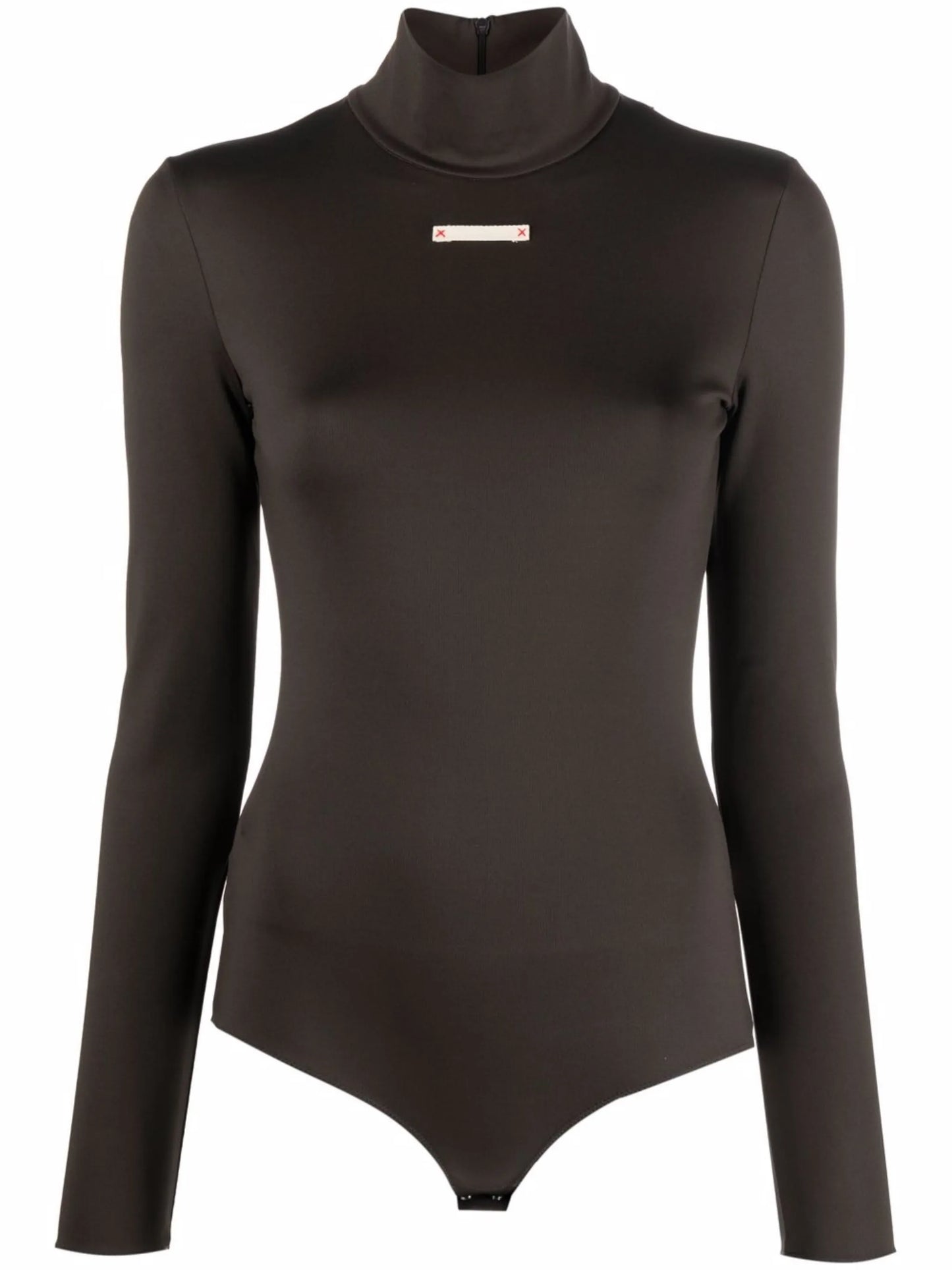 roll-neck fitted bodysuit