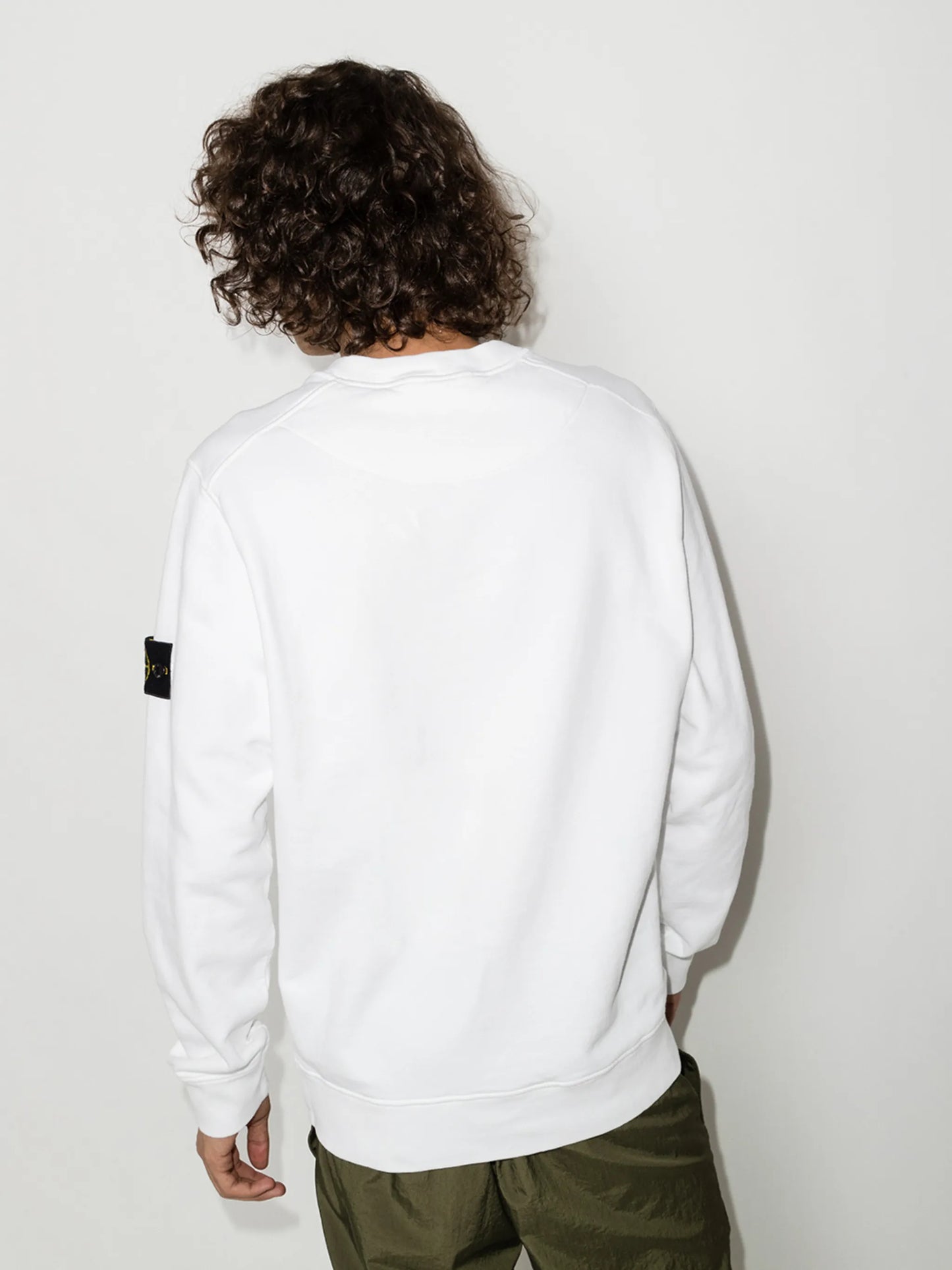 logo-patch cotton sweatshirt