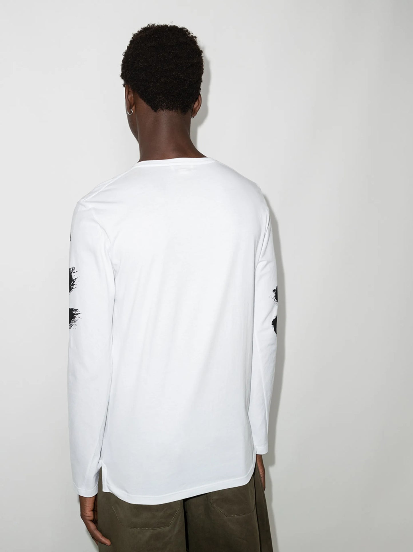 graffiti-logo long-sleeve T-shirt