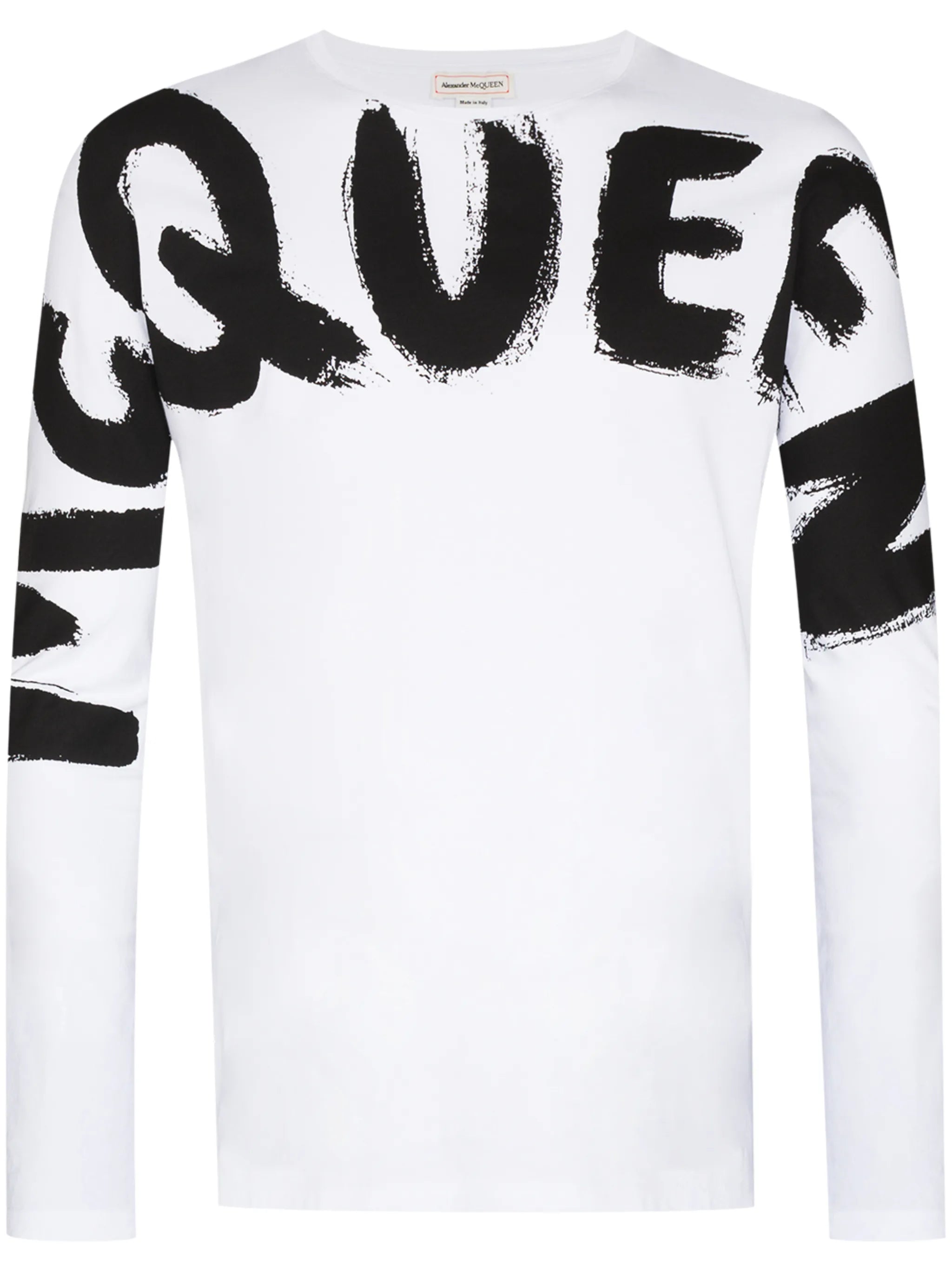 graffiti-logo long-sleeve T-shirt