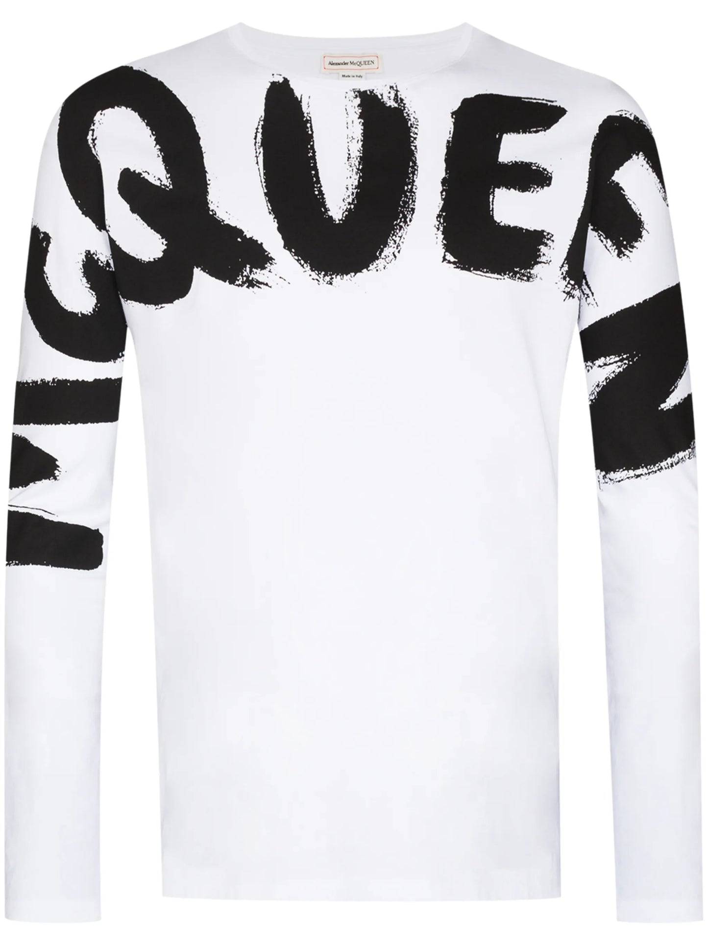 graffiti-logo long-sleeve T-shirt