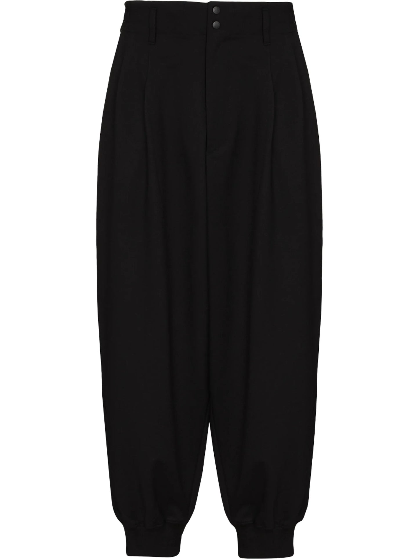 drop-crotch track pants