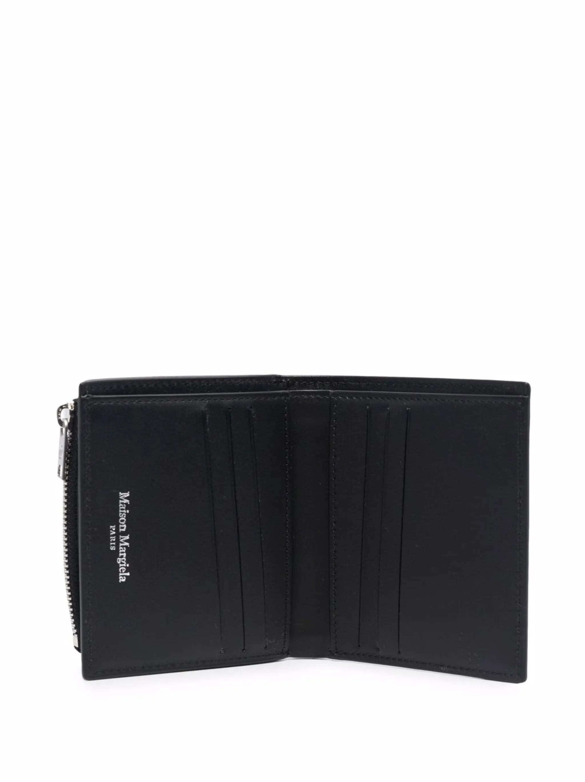logo-detail leather wallet