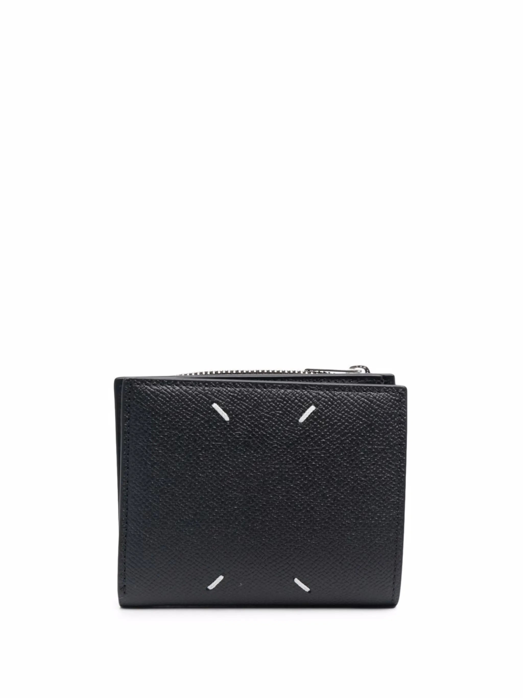logo-detail leather wallet