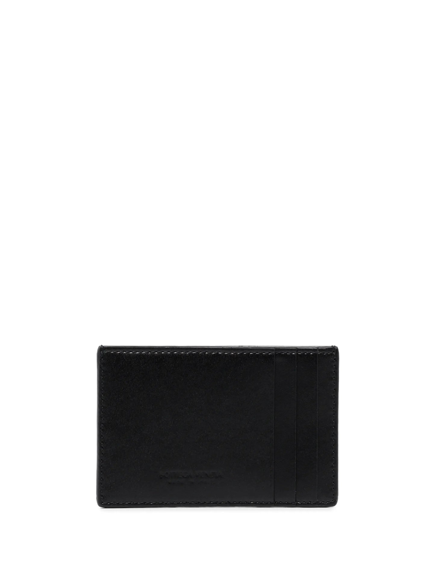 Intrecciato leather cardholder