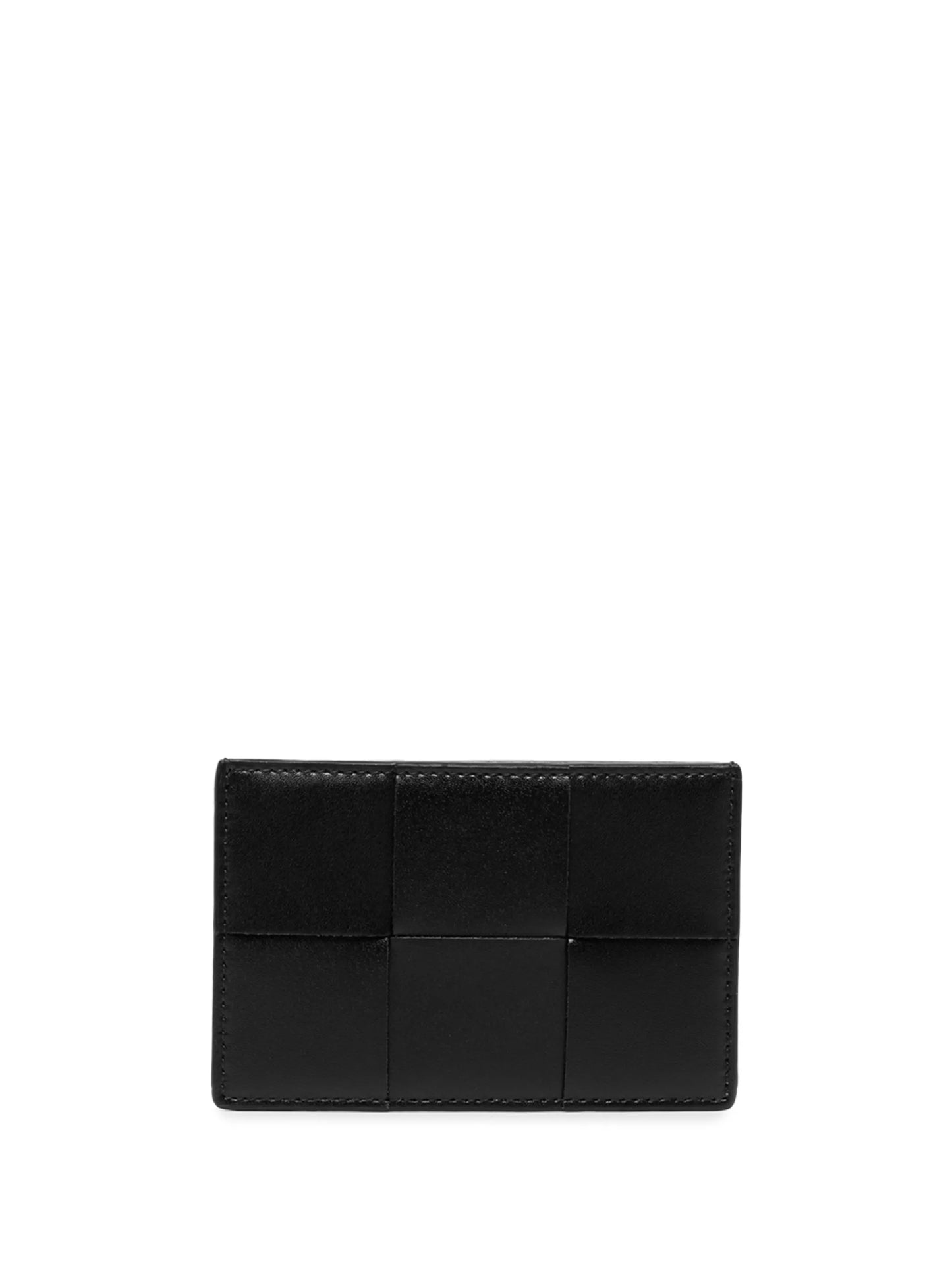 Intrecciato leather cardholder