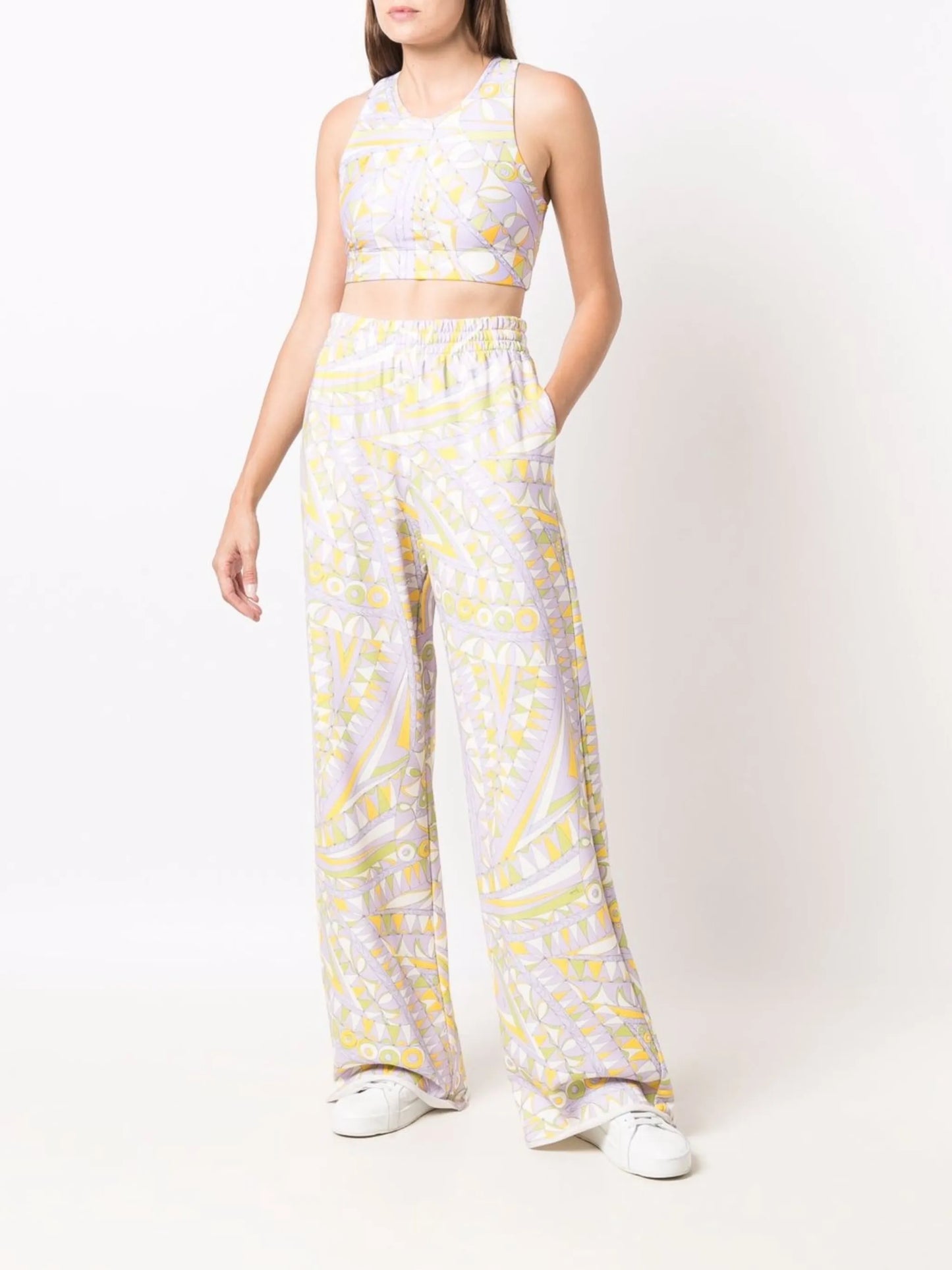 Bandierine-print track pants