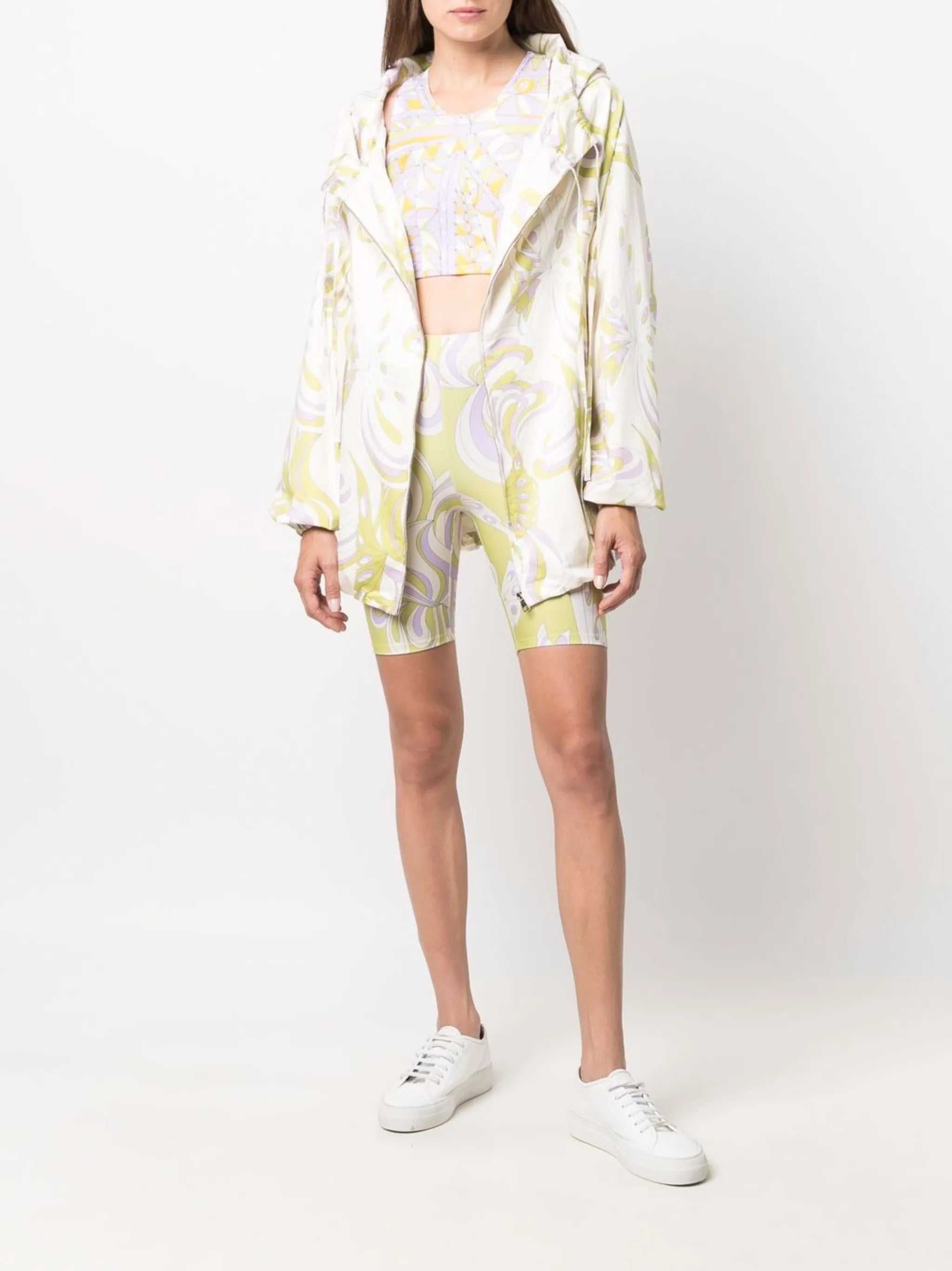 Farfalle-print cycling shorts