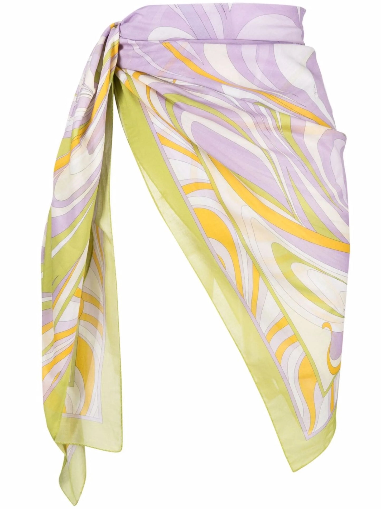 Onde-print cotton pareo
