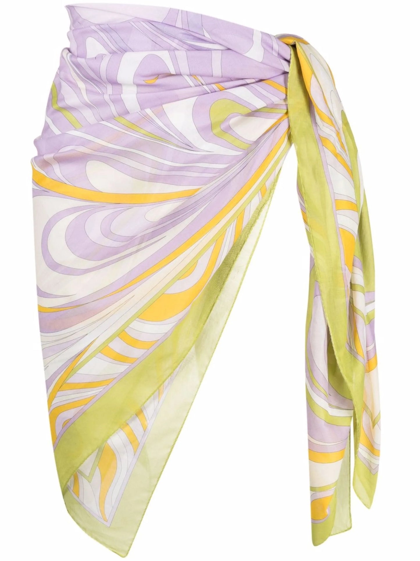 Onde-print cotton pareo