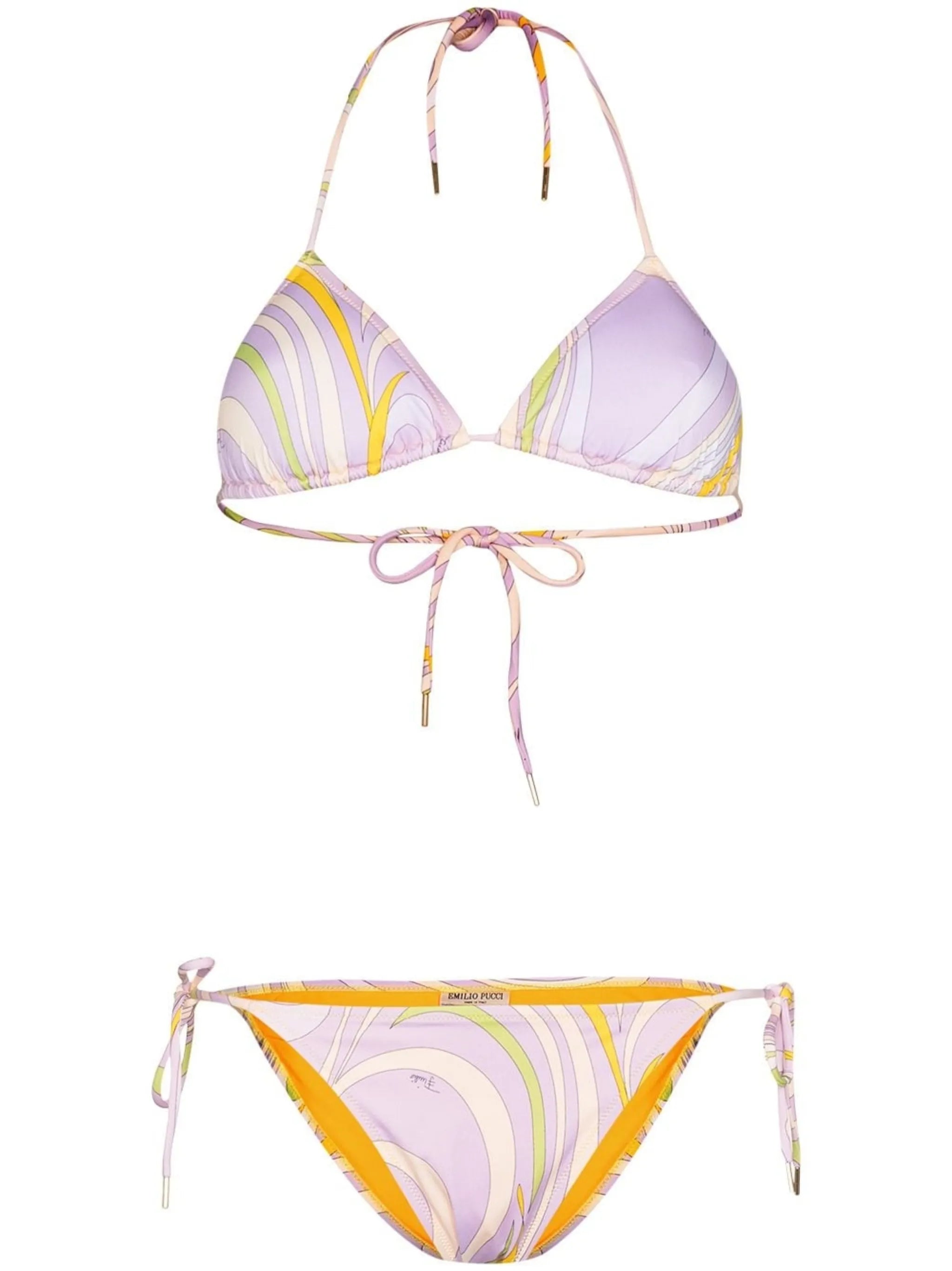 Onde print triangle bikini