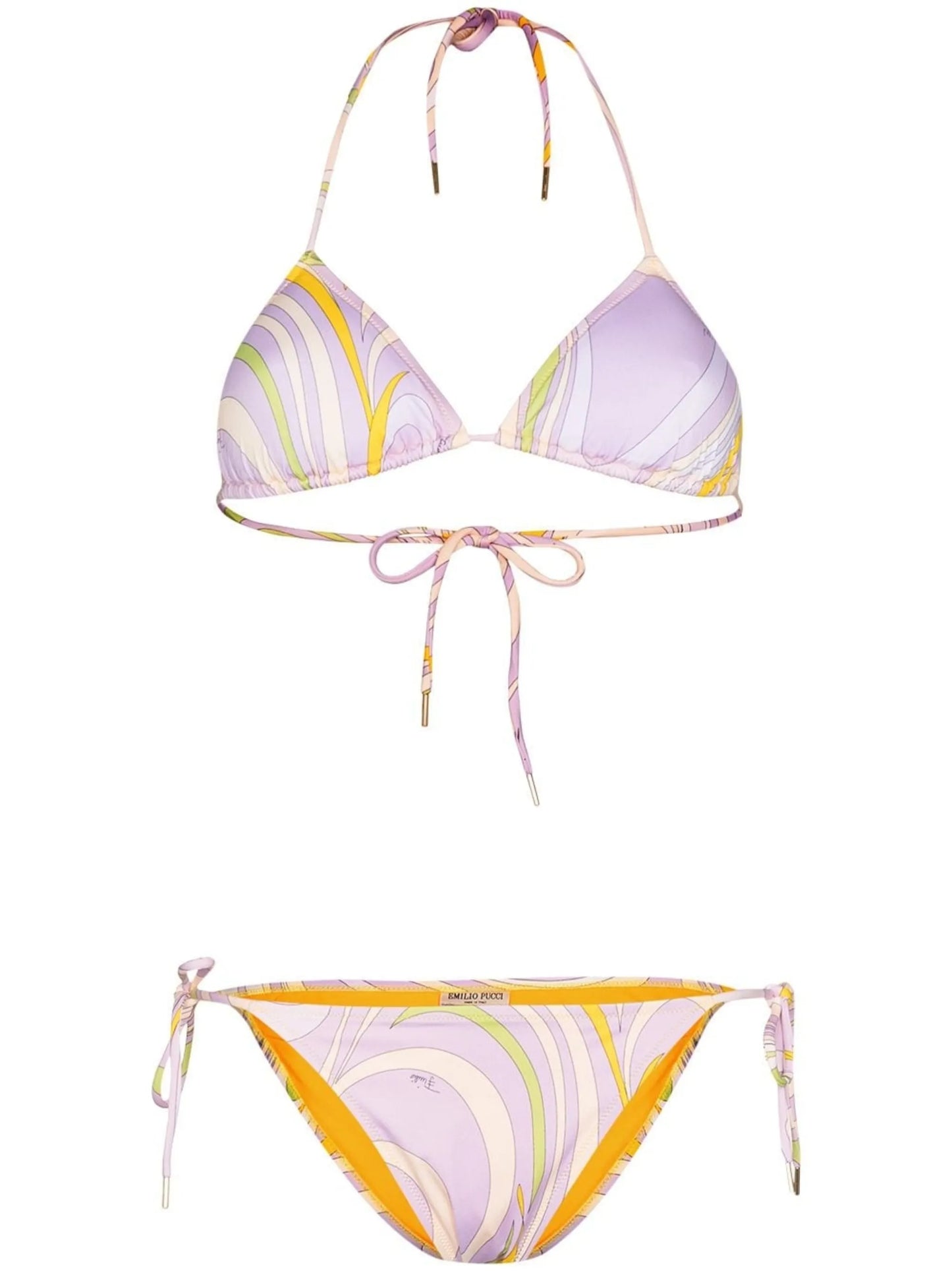 Onde print triangle bikini