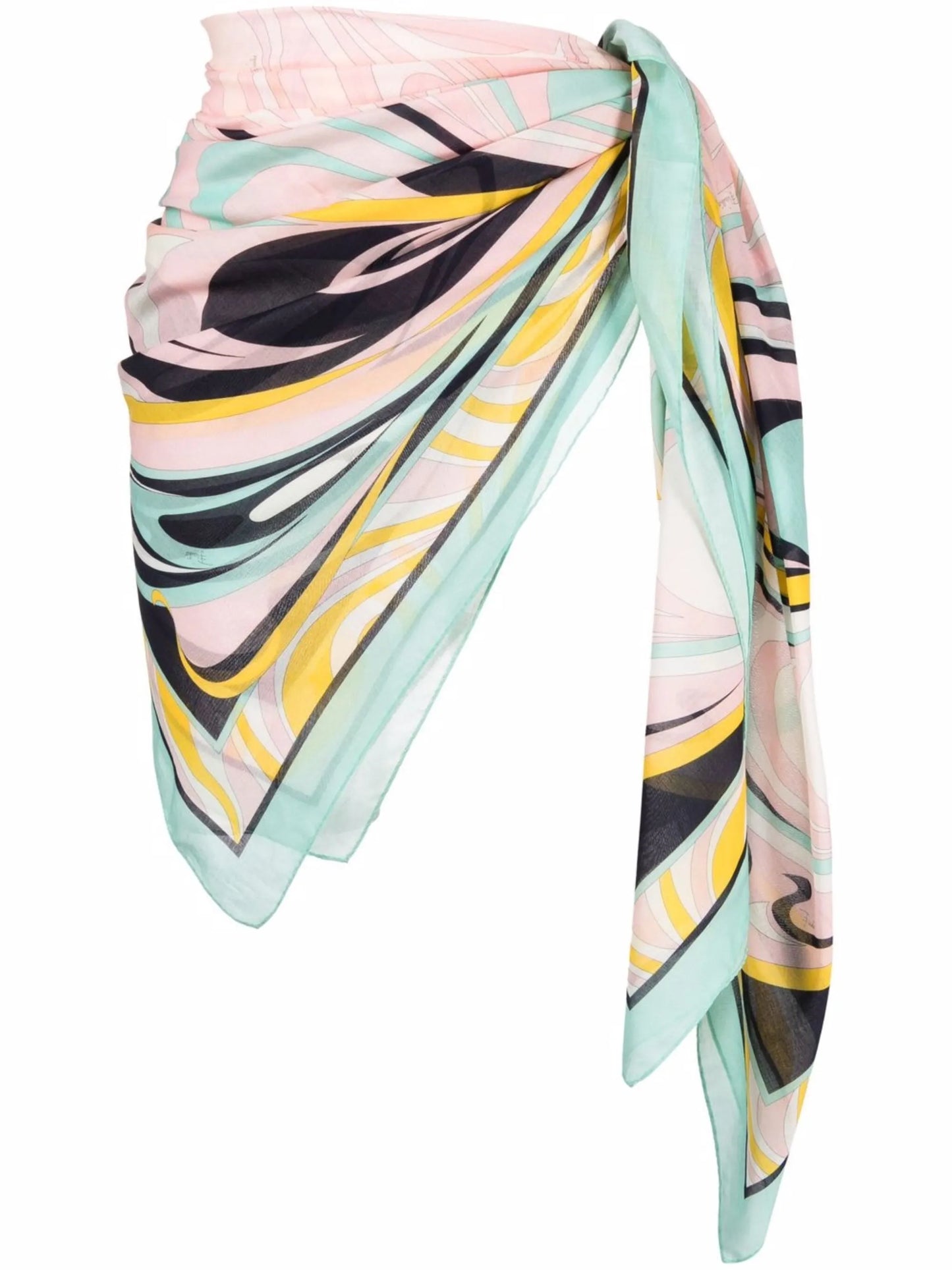 Onde-print cotton pareo