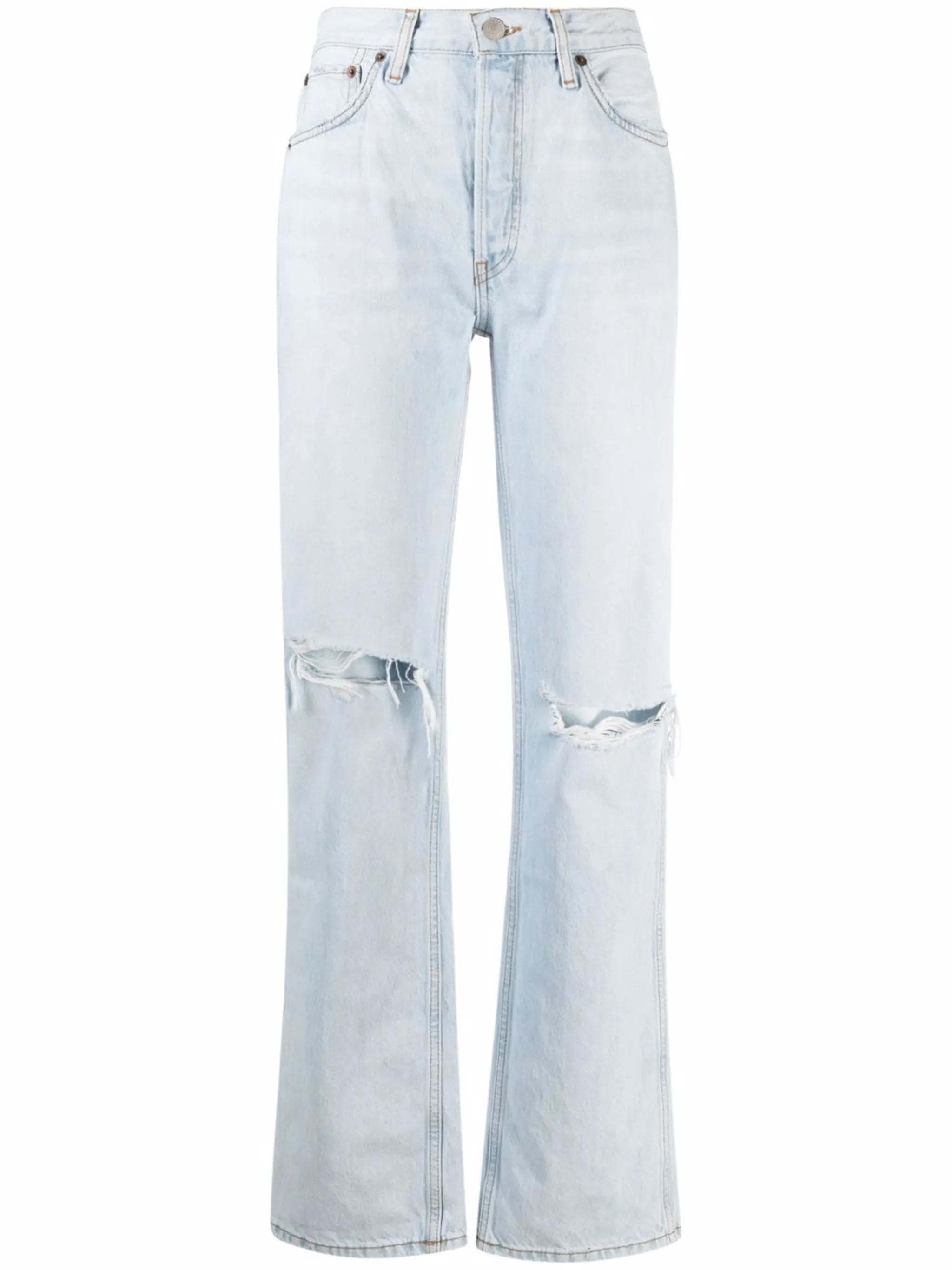 ripped bleach jeans