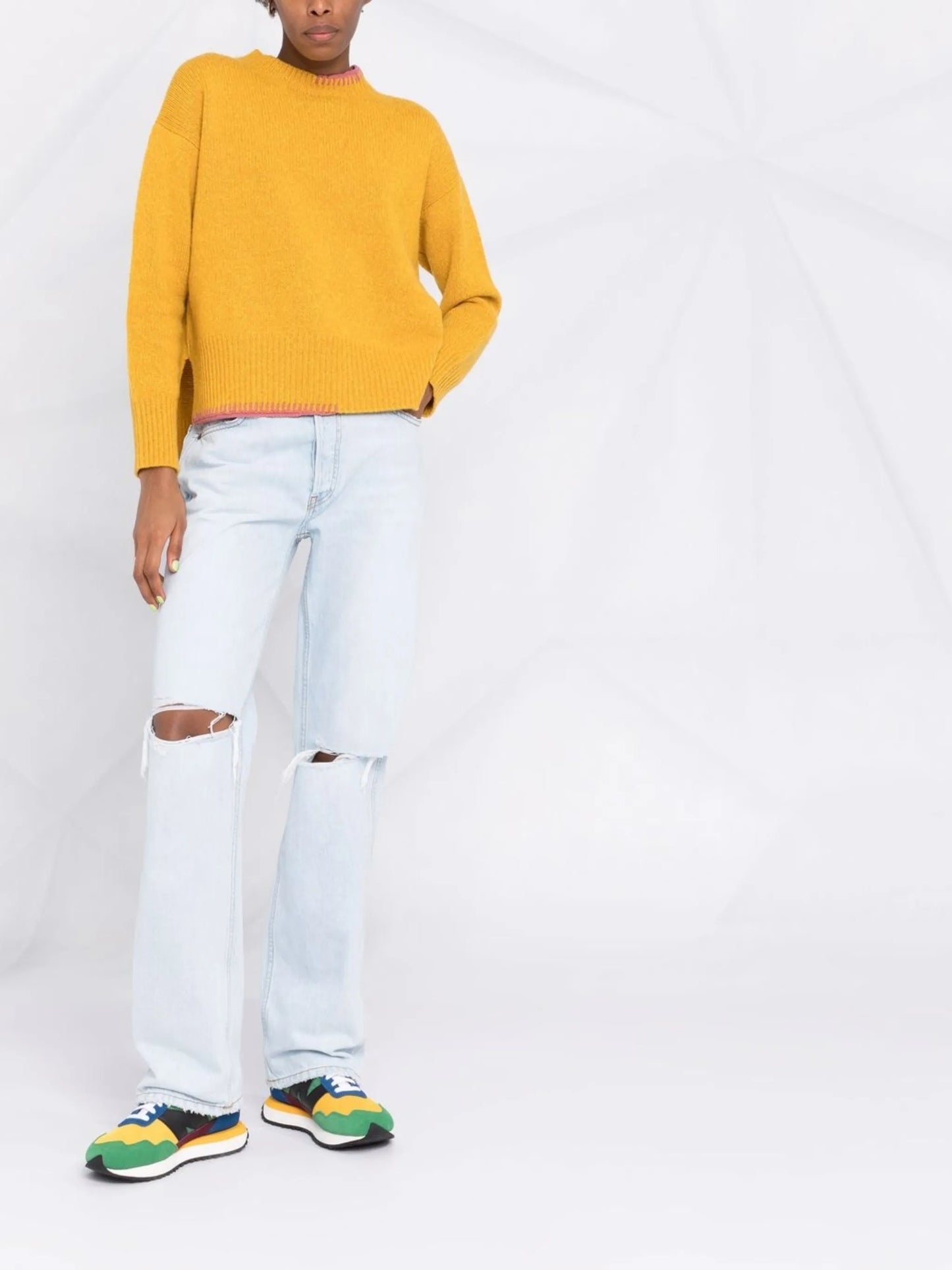 ripped bleach jeans