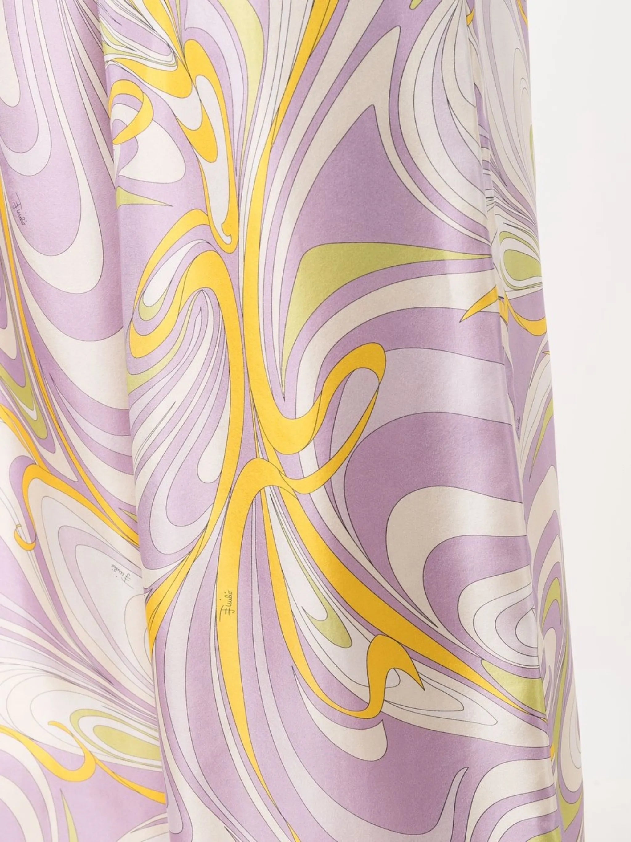 Onde-print wide-leg trousers