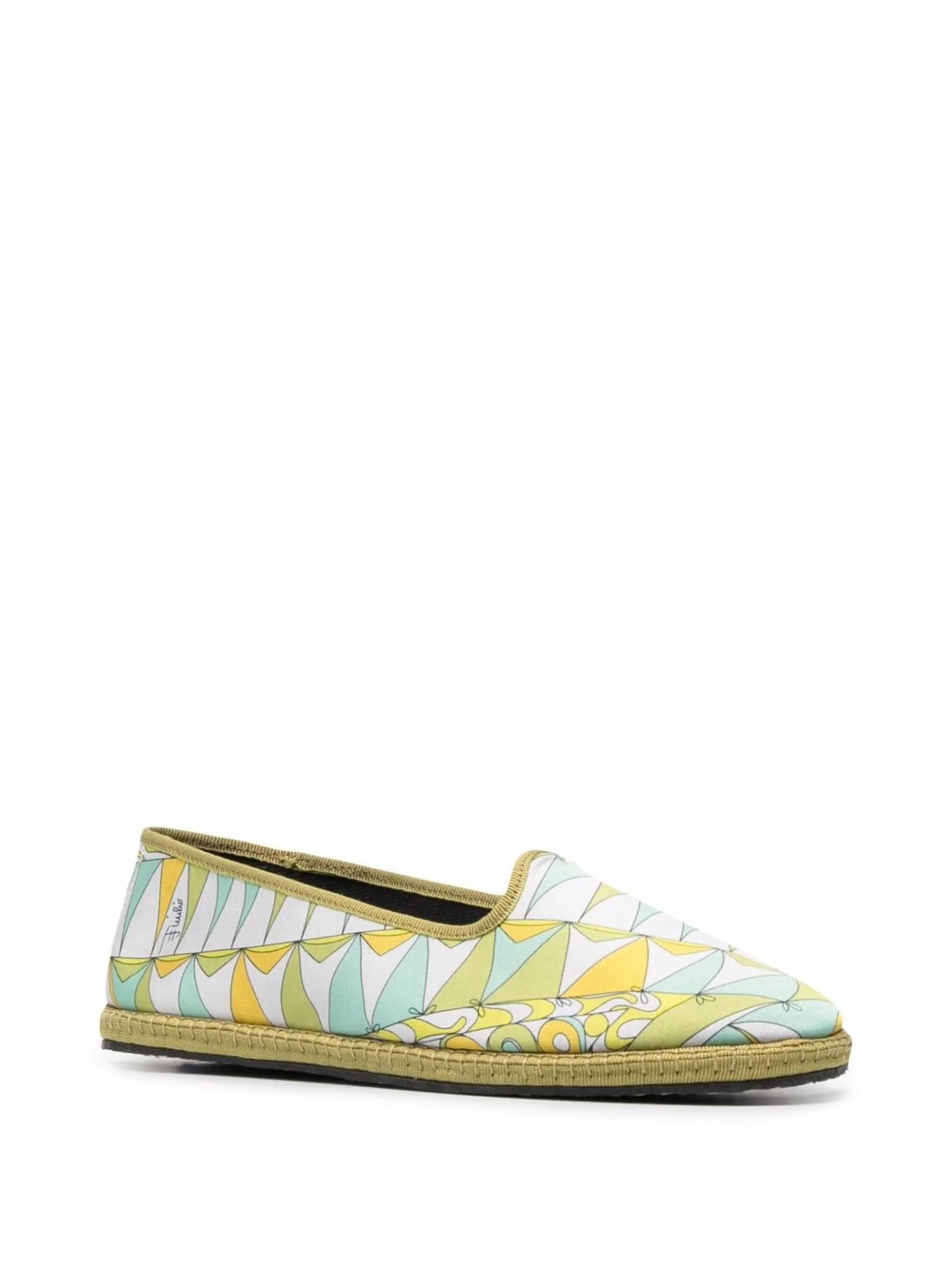 Bandierine-print ballerina shoes