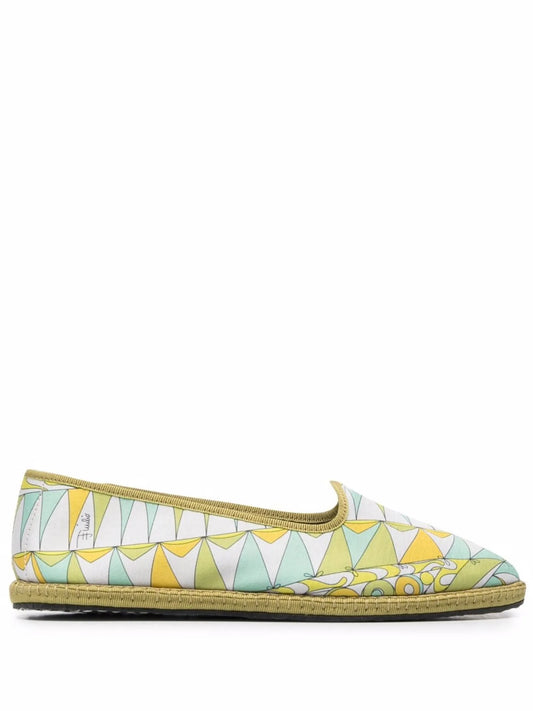 Bandierine-print ballerina shoes