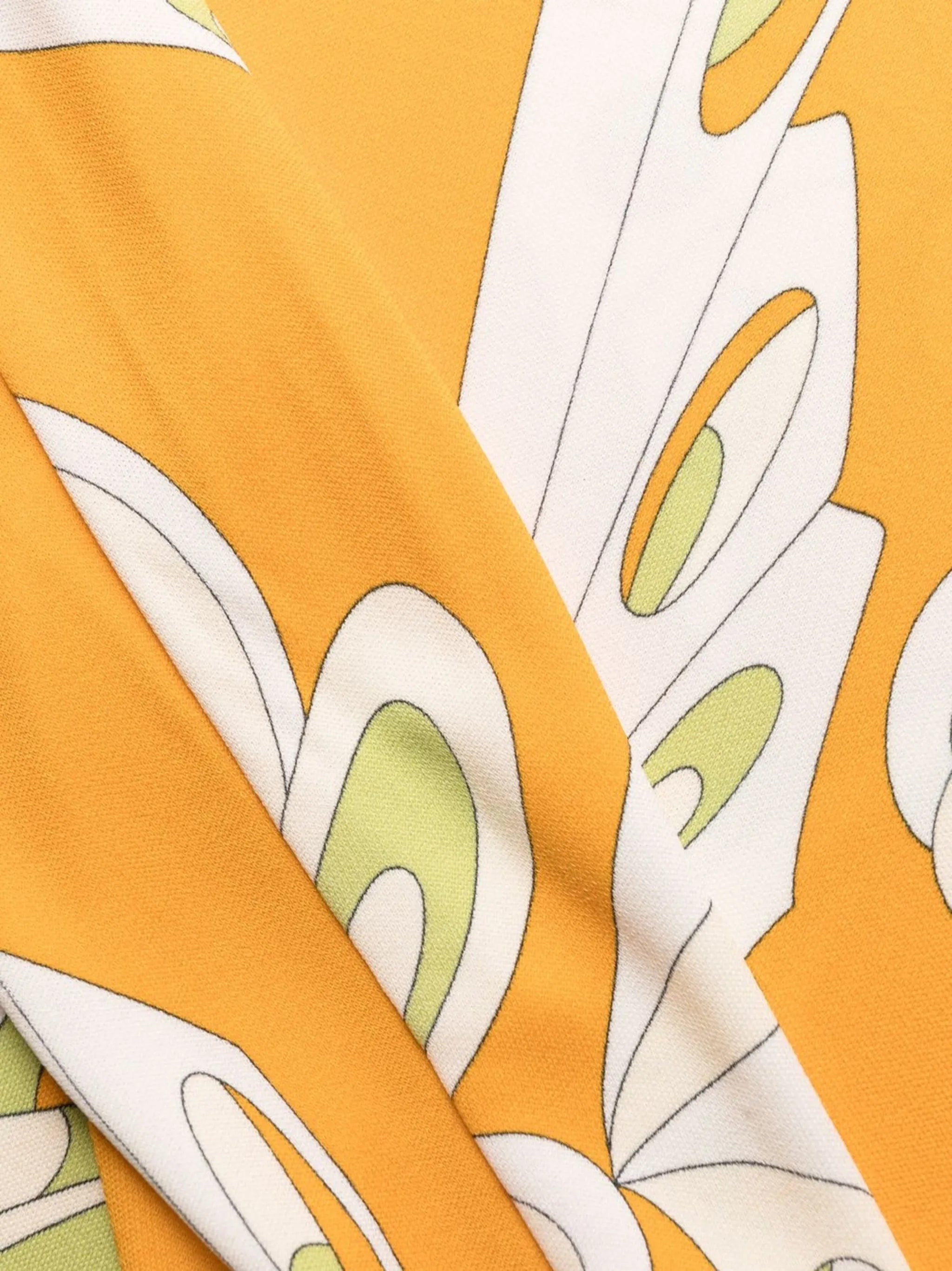 Farfalle-print high-neck dress