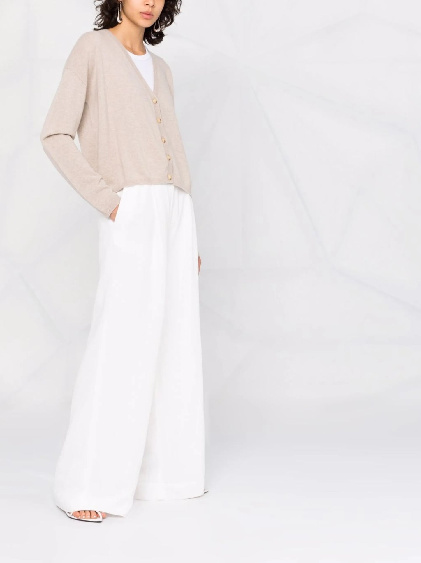 button-up cashmere cardigan