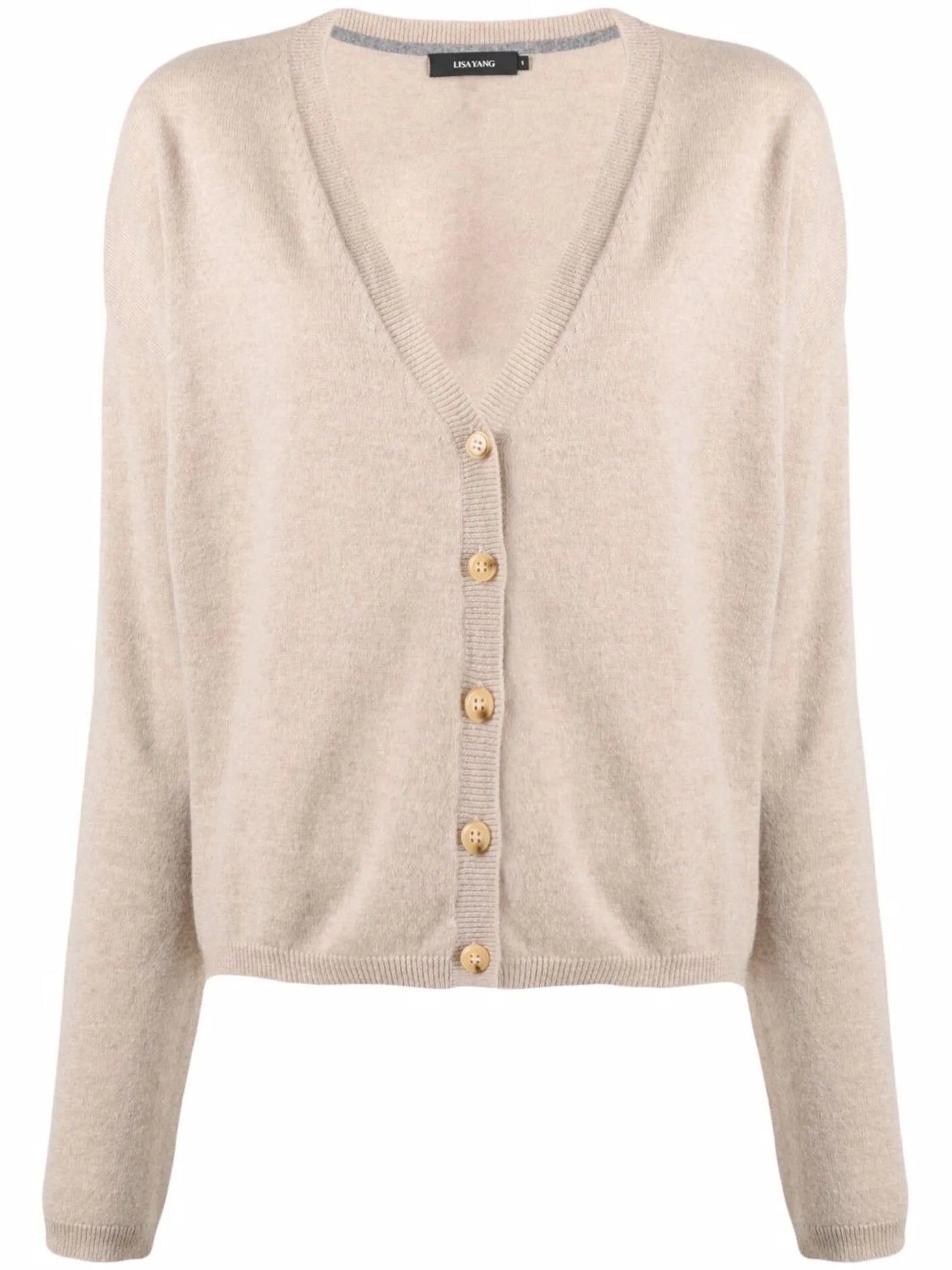 button-up cashmere cardigan
