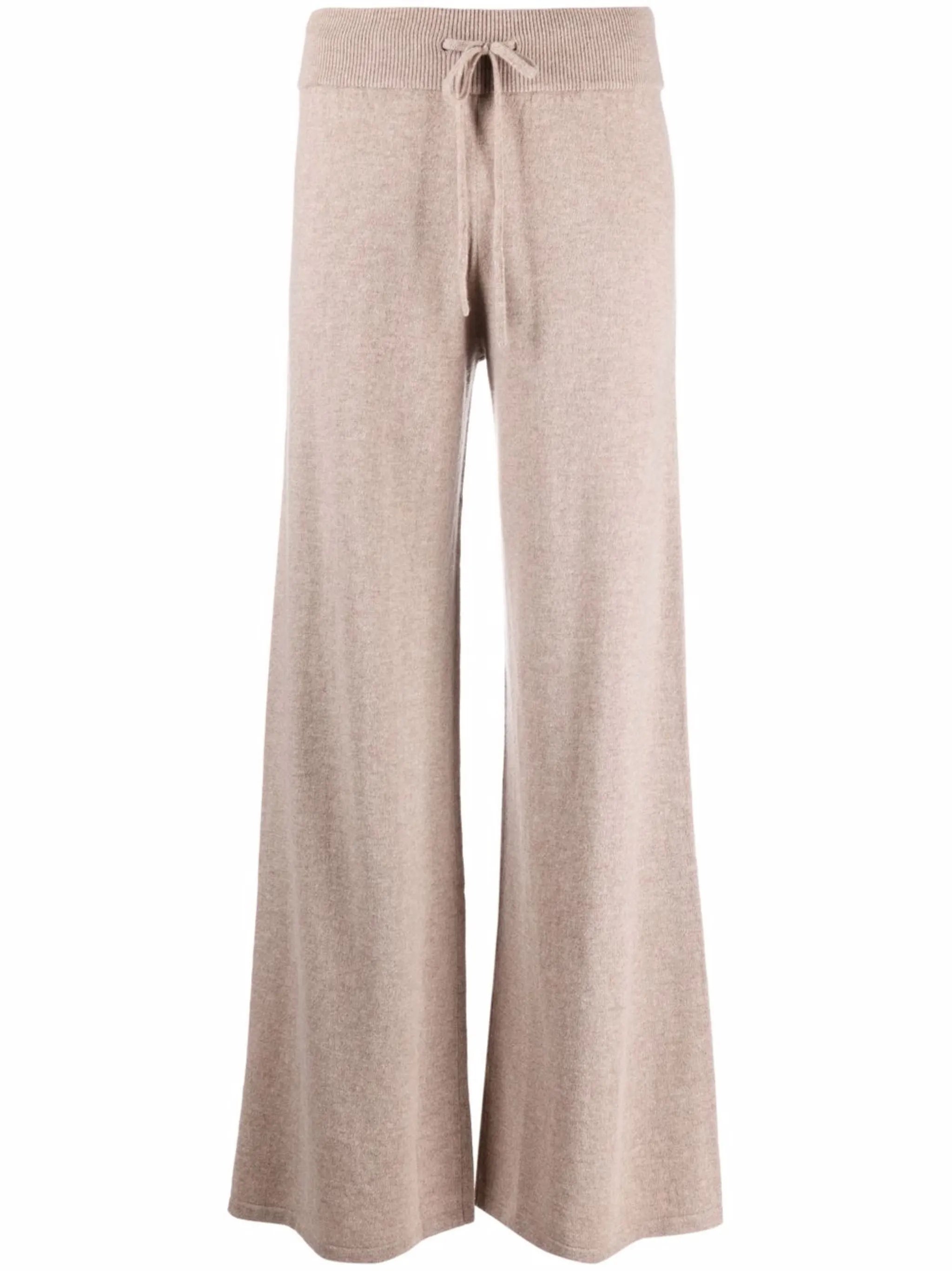 drawstring cashmere trousers
