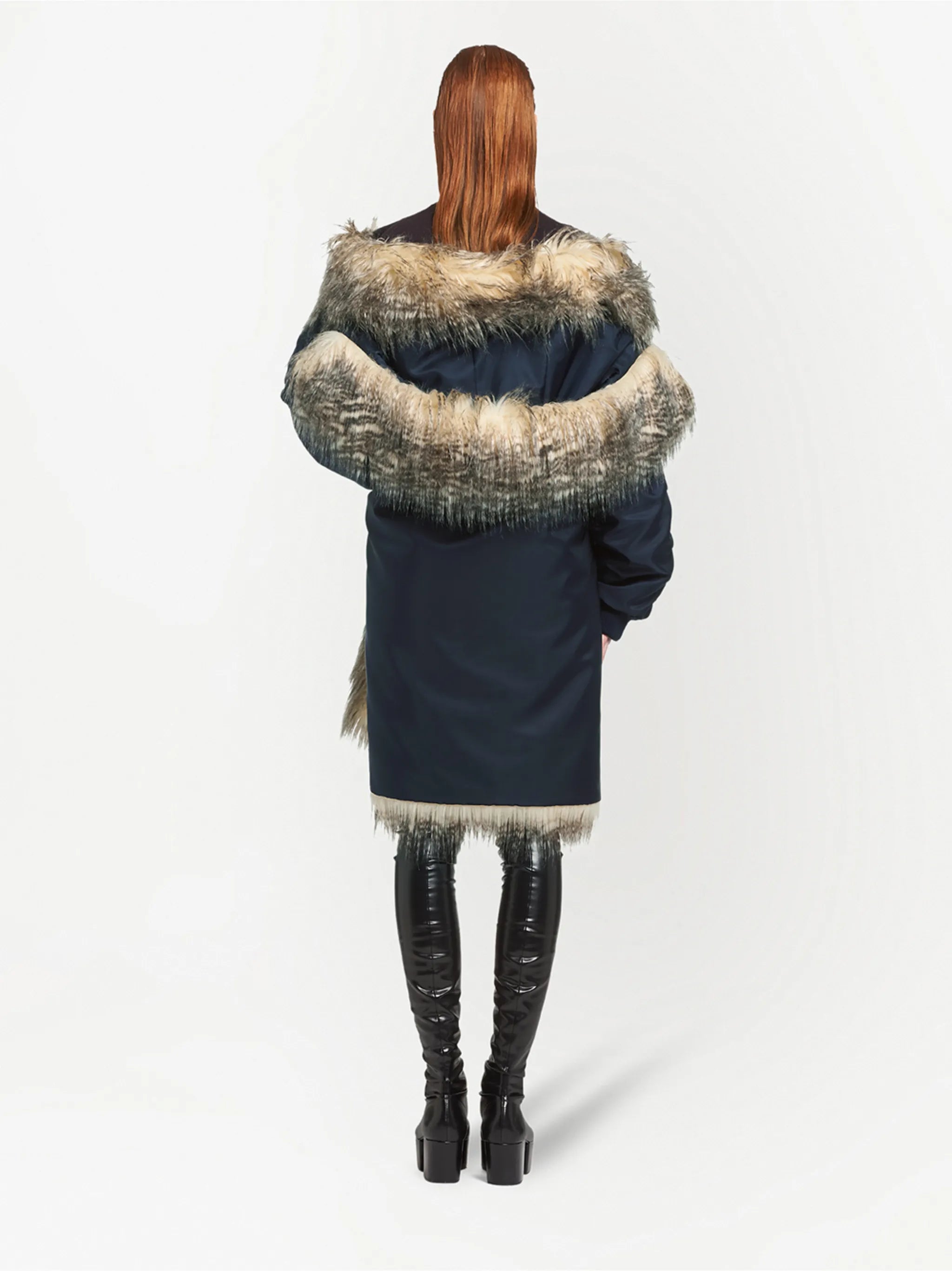oversized Re-Nylon raincoat