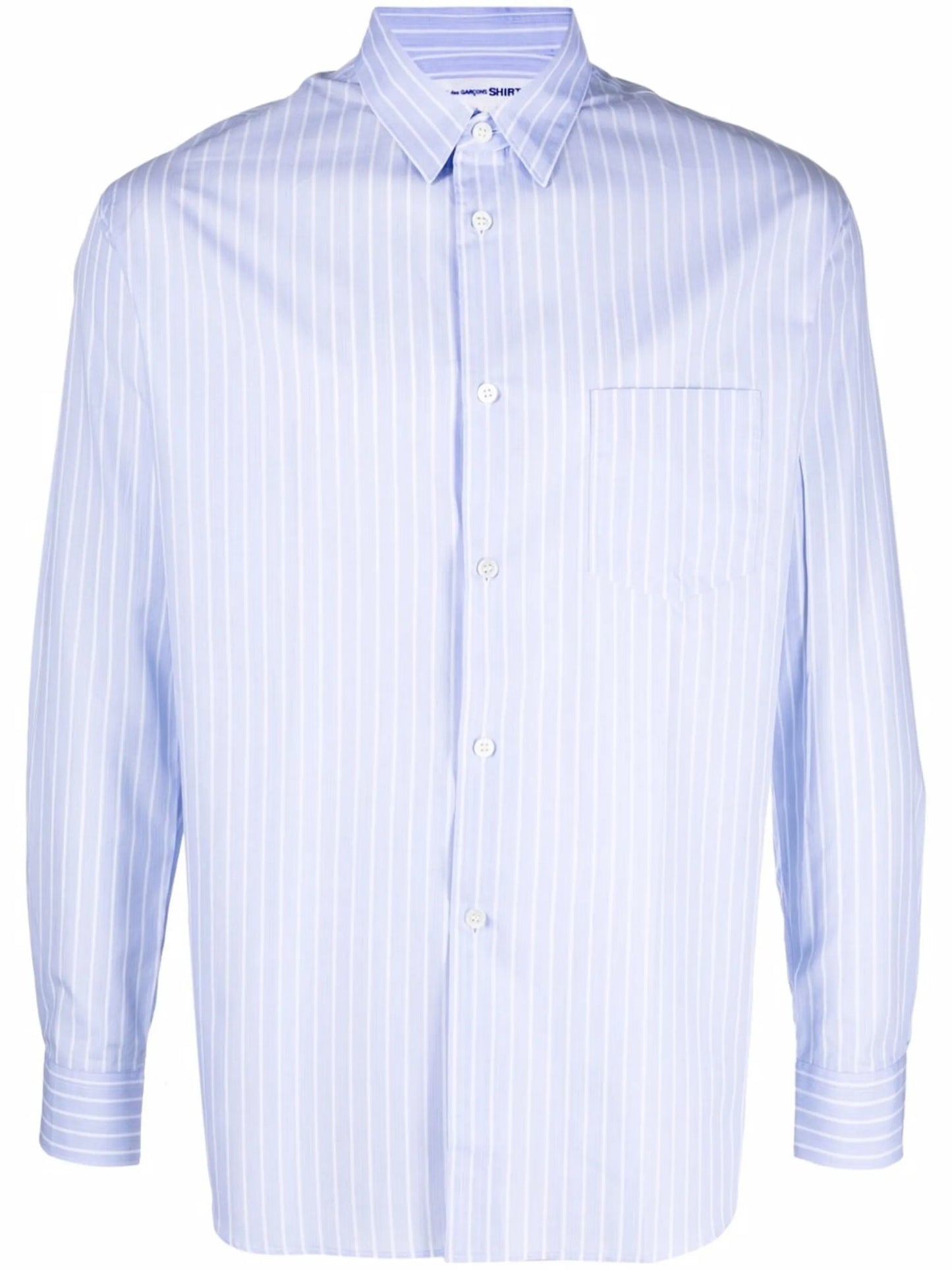 striped poplin shirt