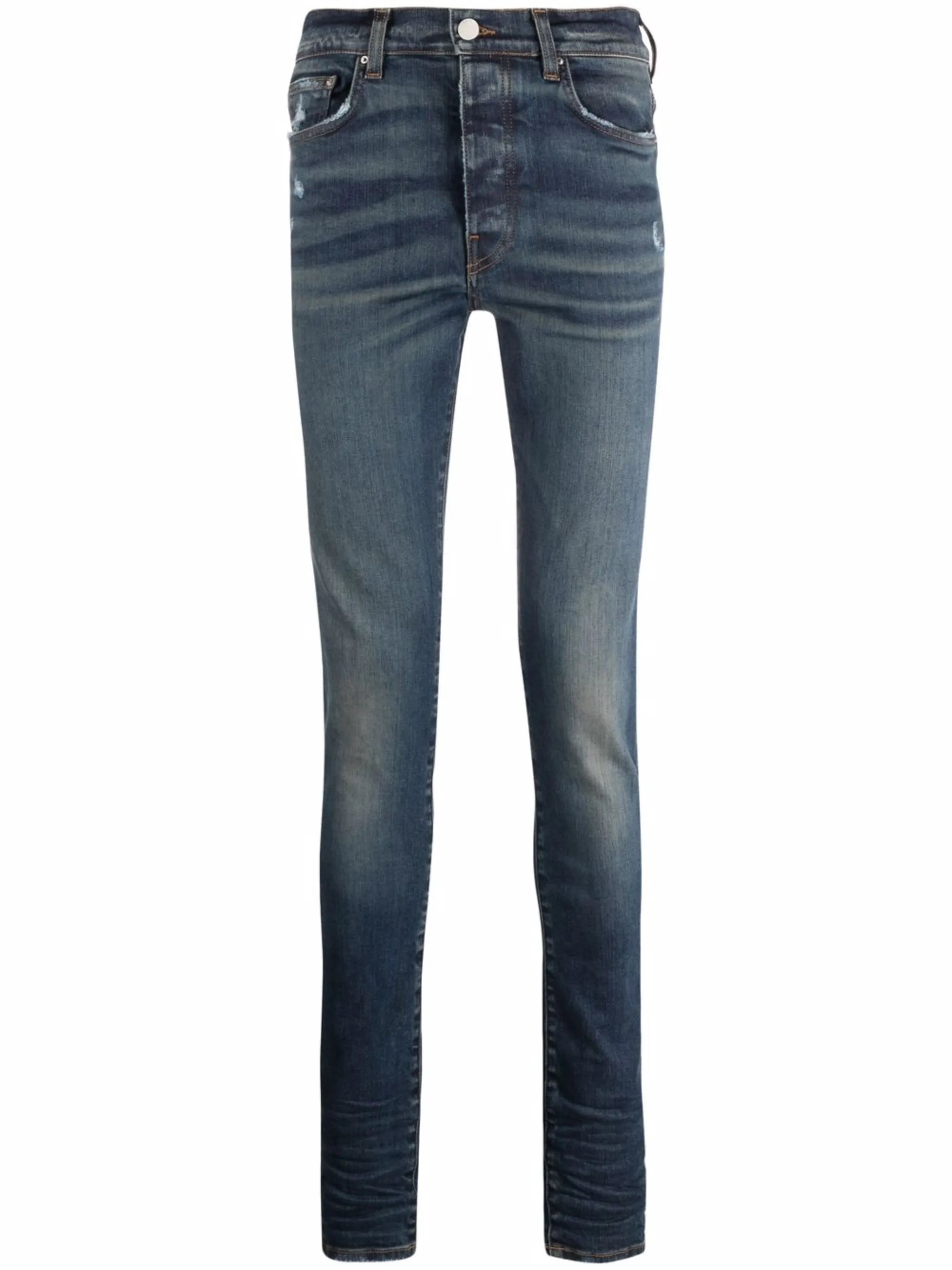 light-wash skinny jeans