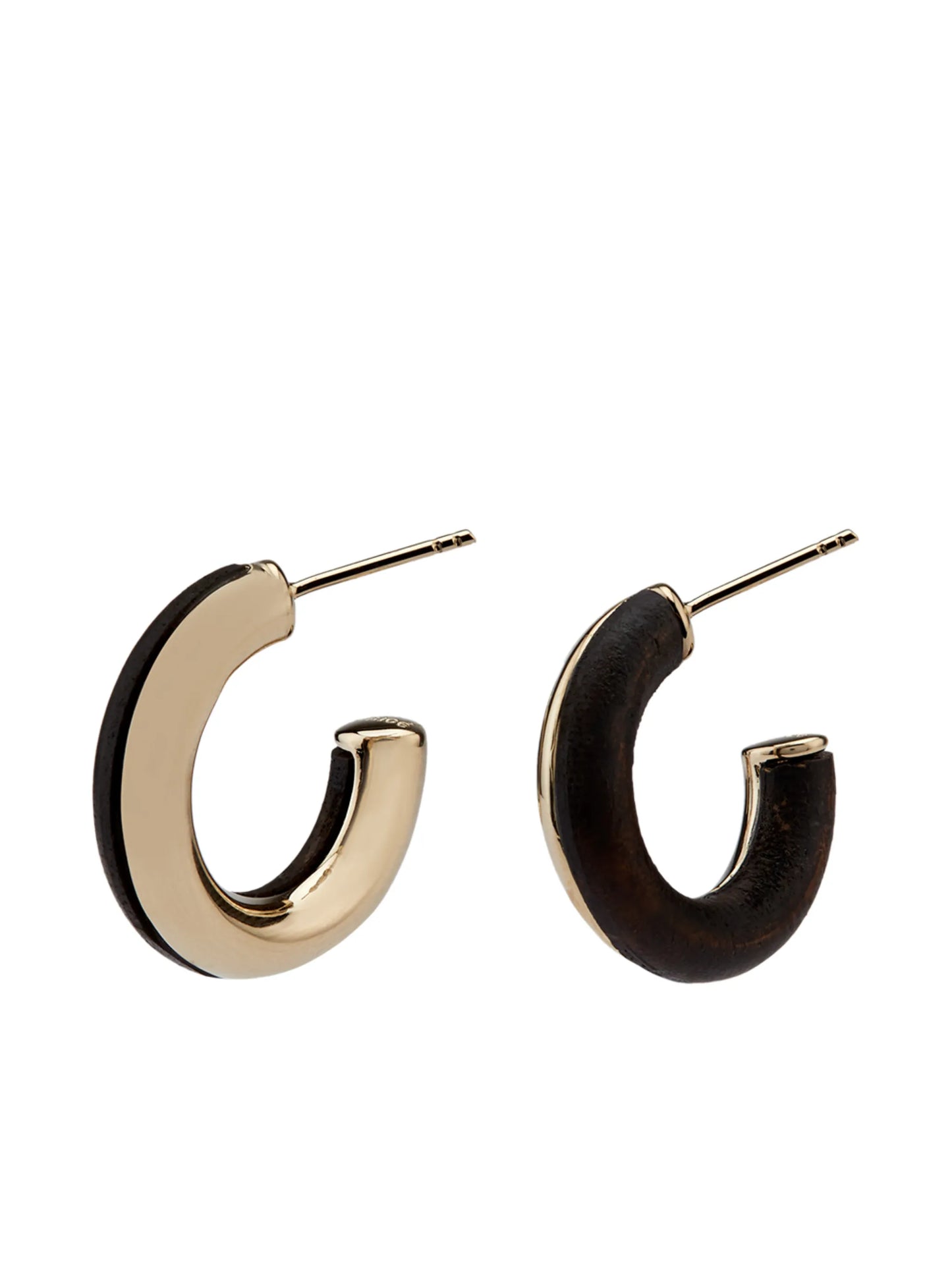 Jamie wood hoop earrings