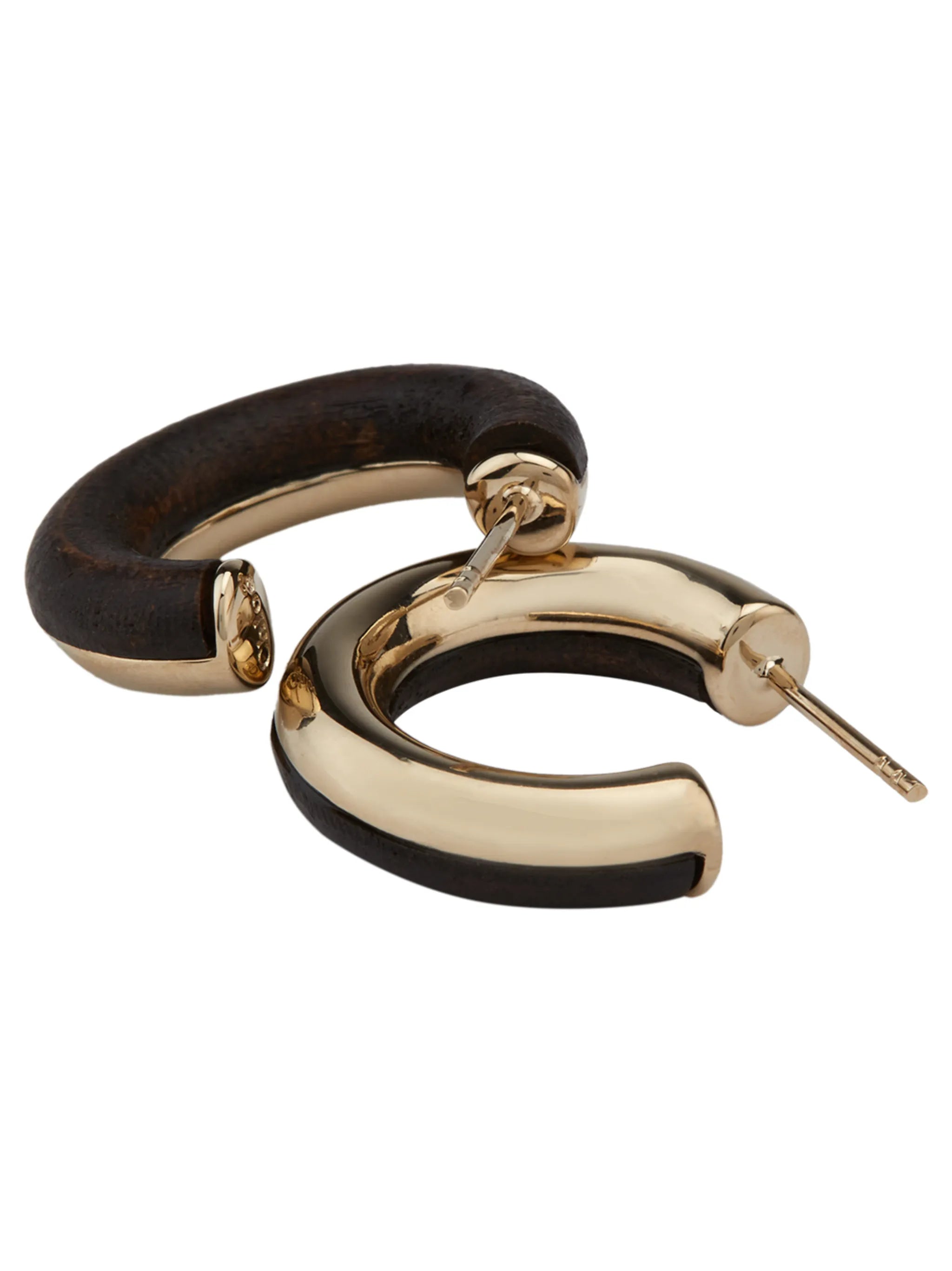Jamie wood hoop earrings