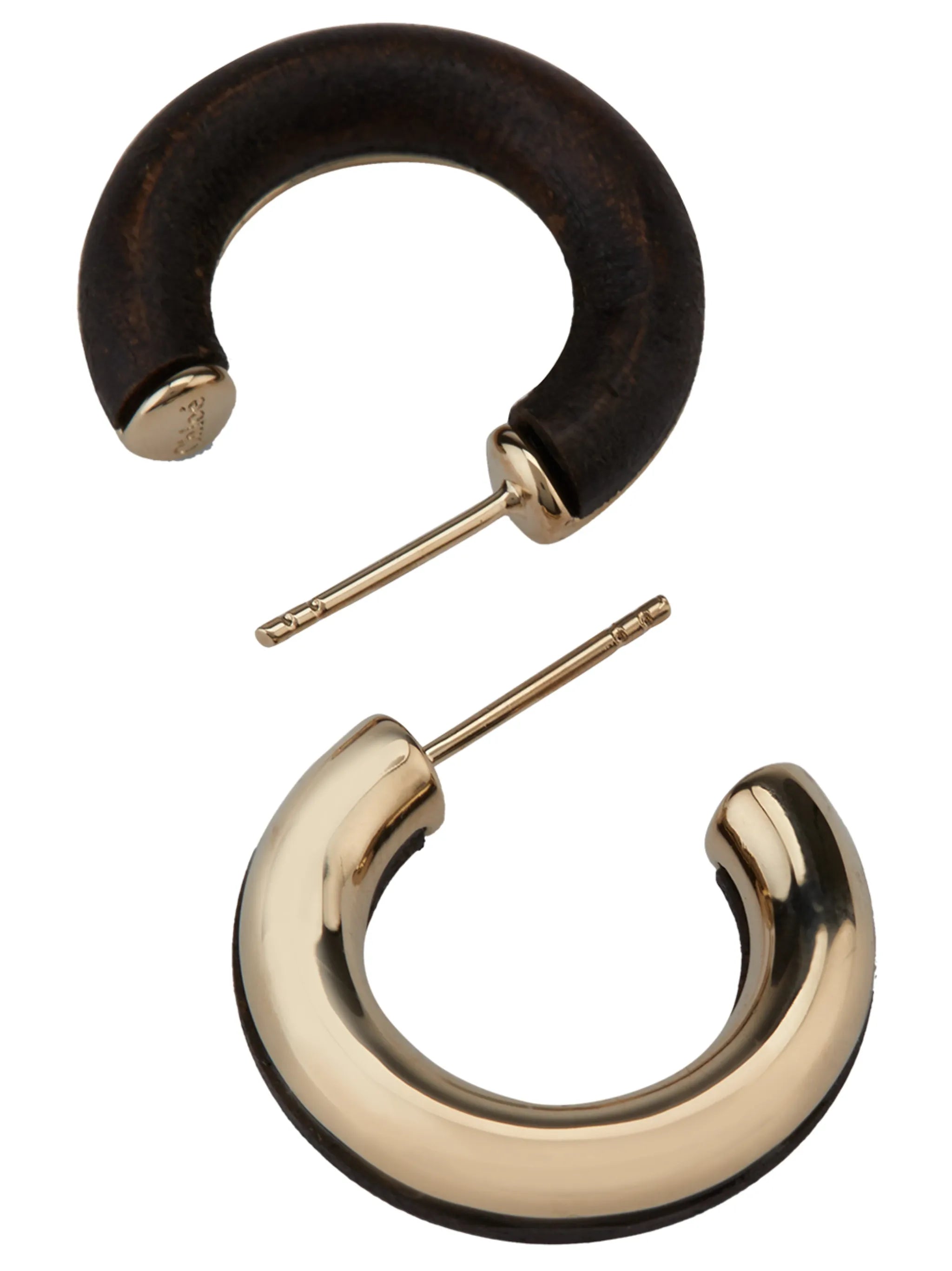 Jamie wood hoop earrings